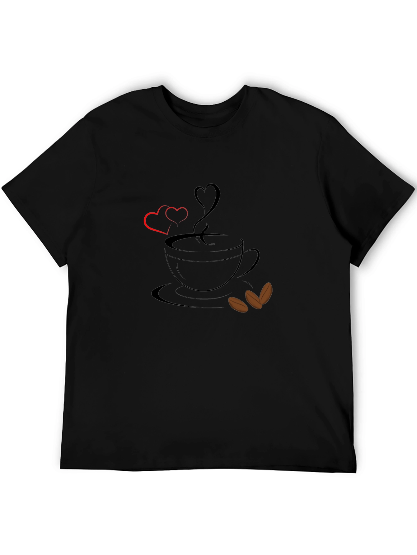 Coffee Love Graphic Tee - Black T-Shirt