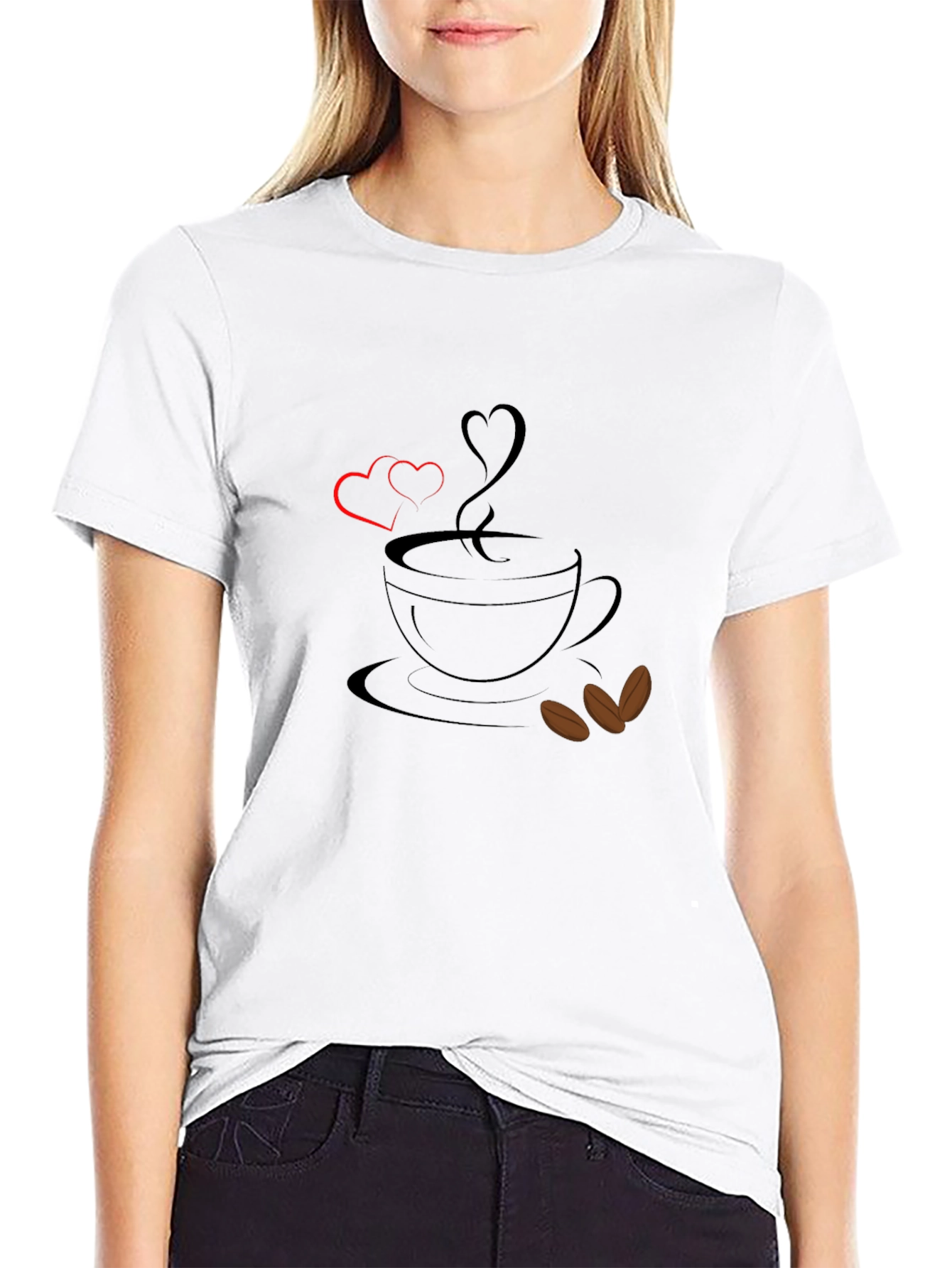Coffee Love Graphic Tee - Black T-Shirt