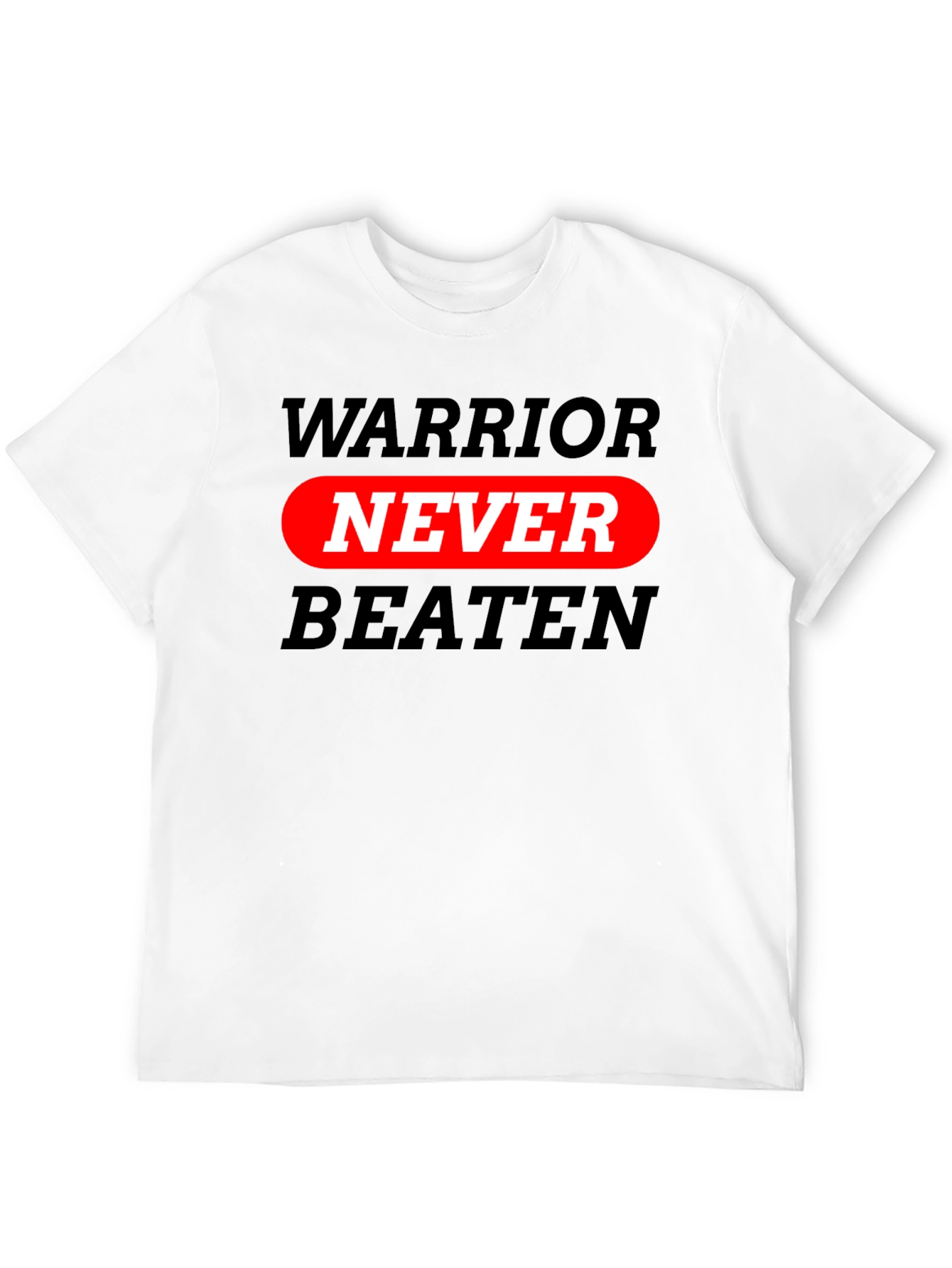 Warrior Never Beaten Graphic T-Shirt