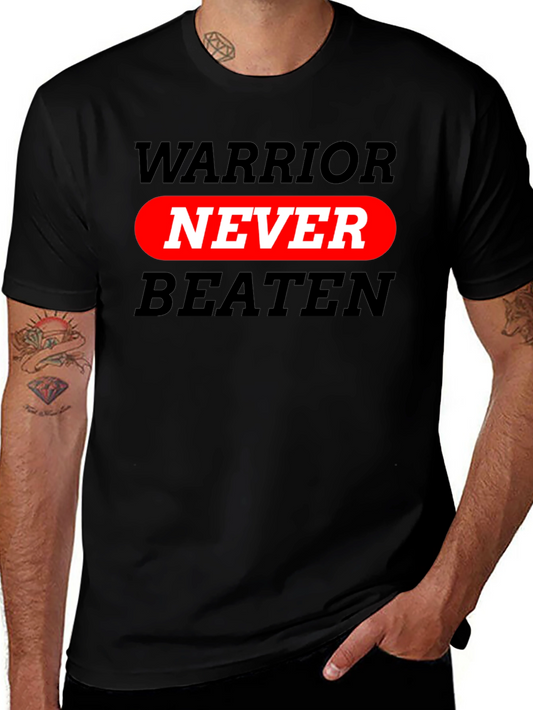 Warrior Never Beaten Graphic T-Shirt