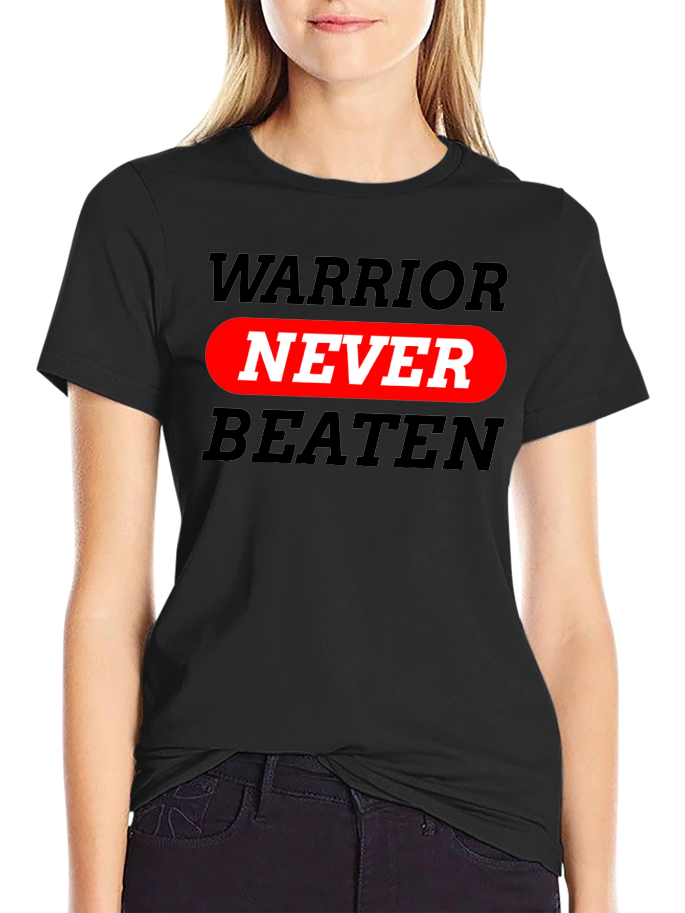Warrior Never Beaten Graphic T-Shirt