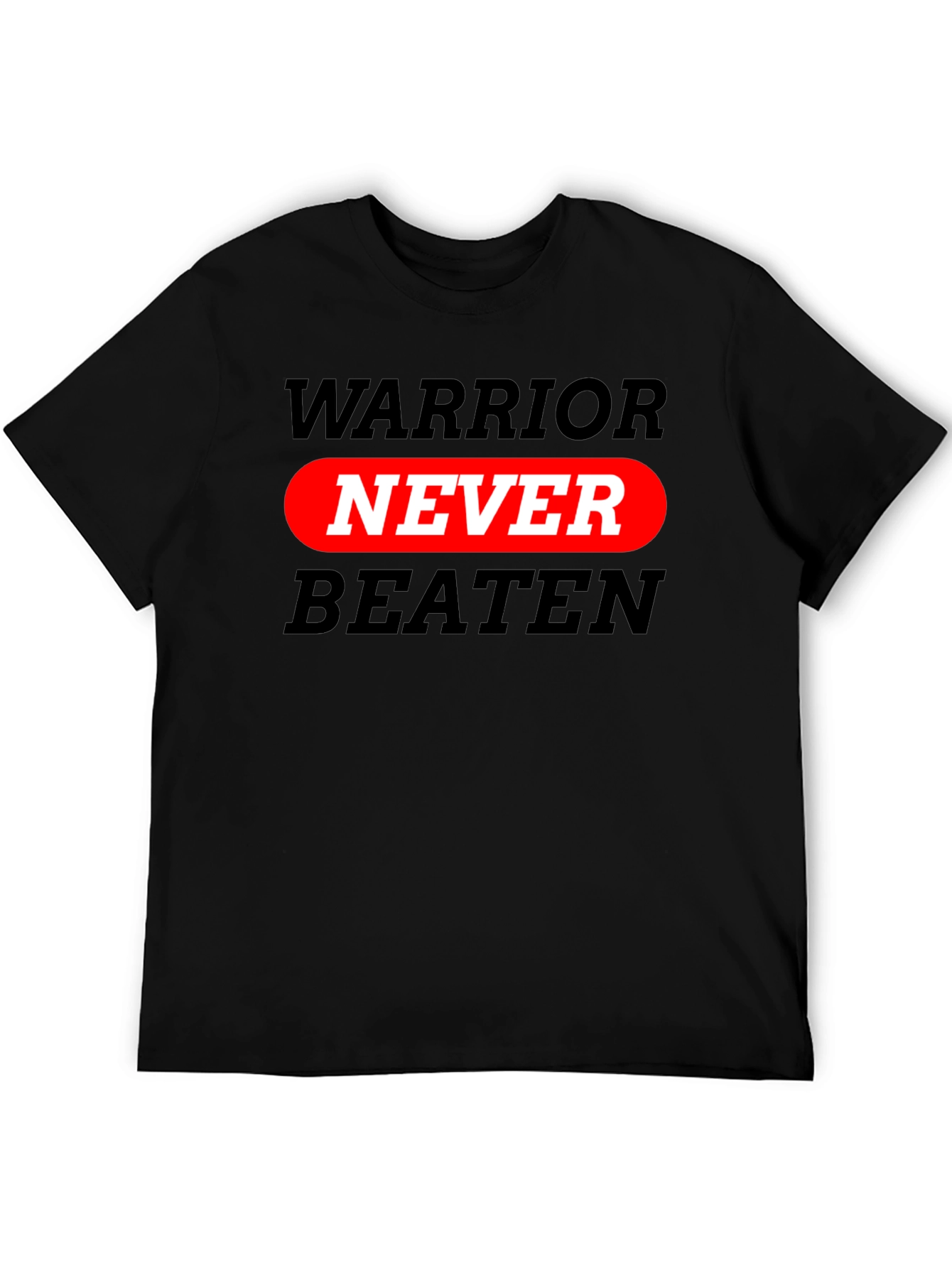 Warrior Never Beaten Graphic T-Shirt