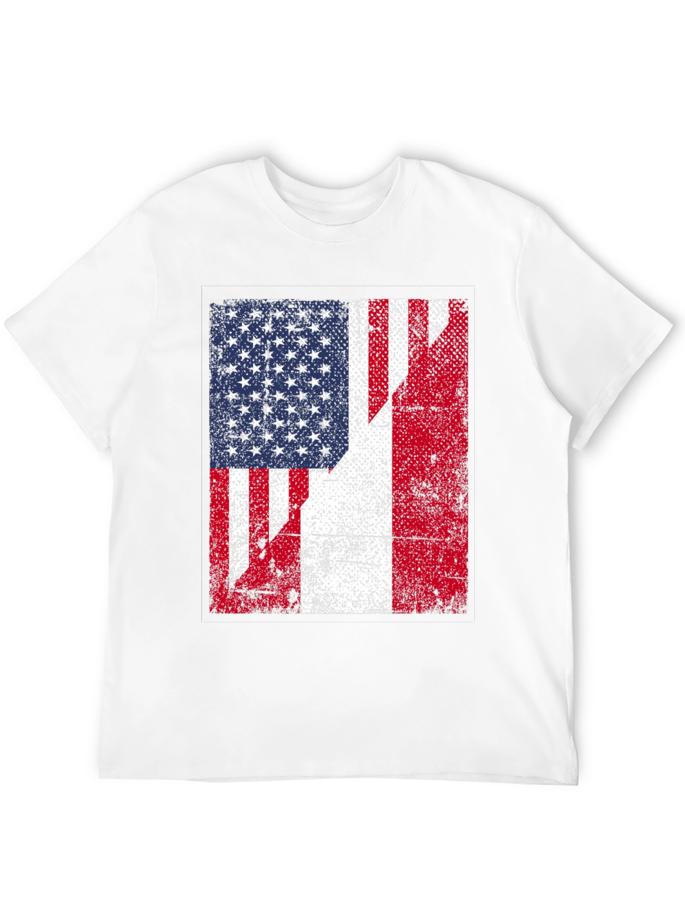 USA/Peru Flag Graphic Tee - Patriotic Fusion