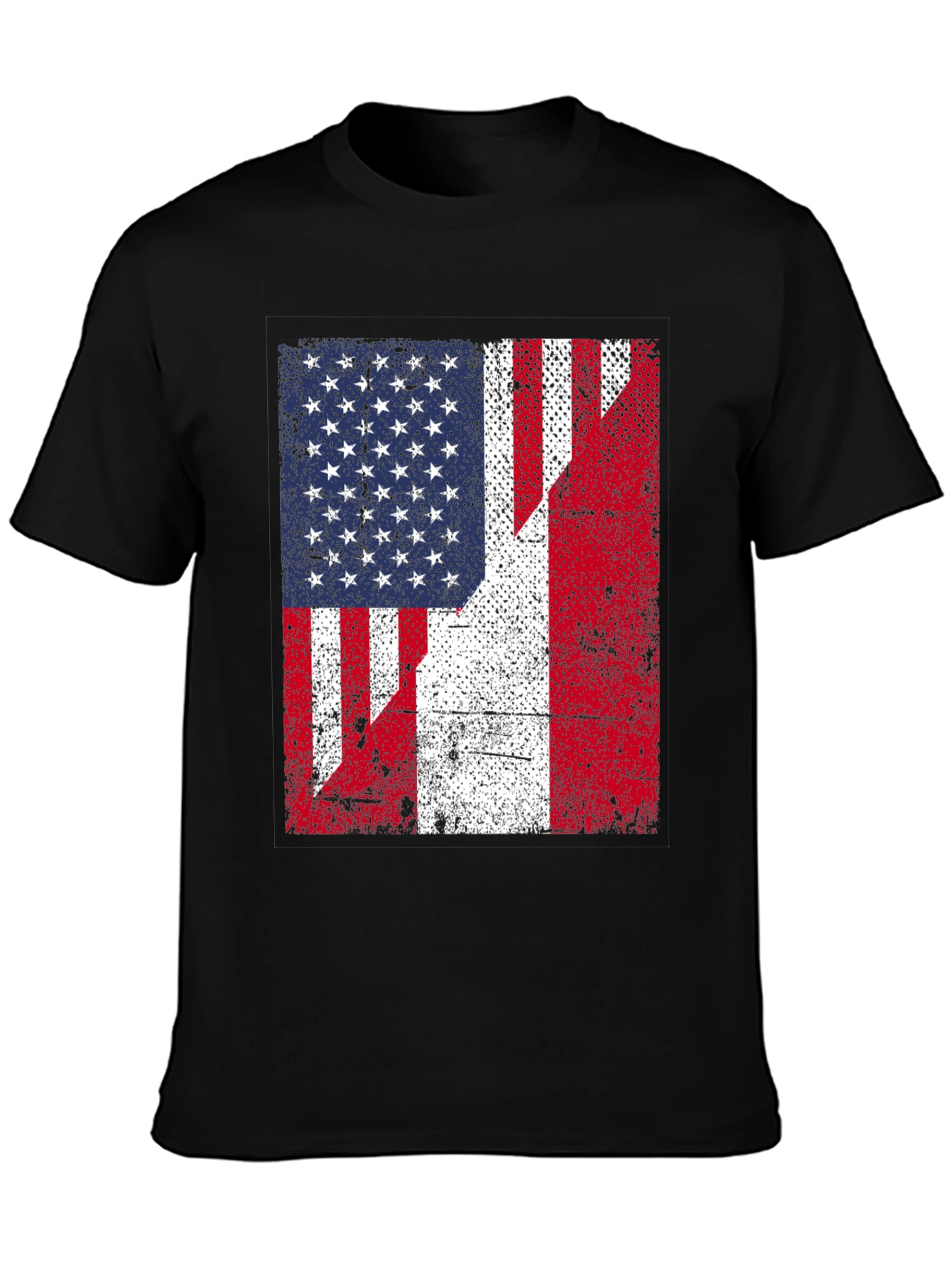 USA/Peru Flag Graphic Tee - Patriotic Fusion