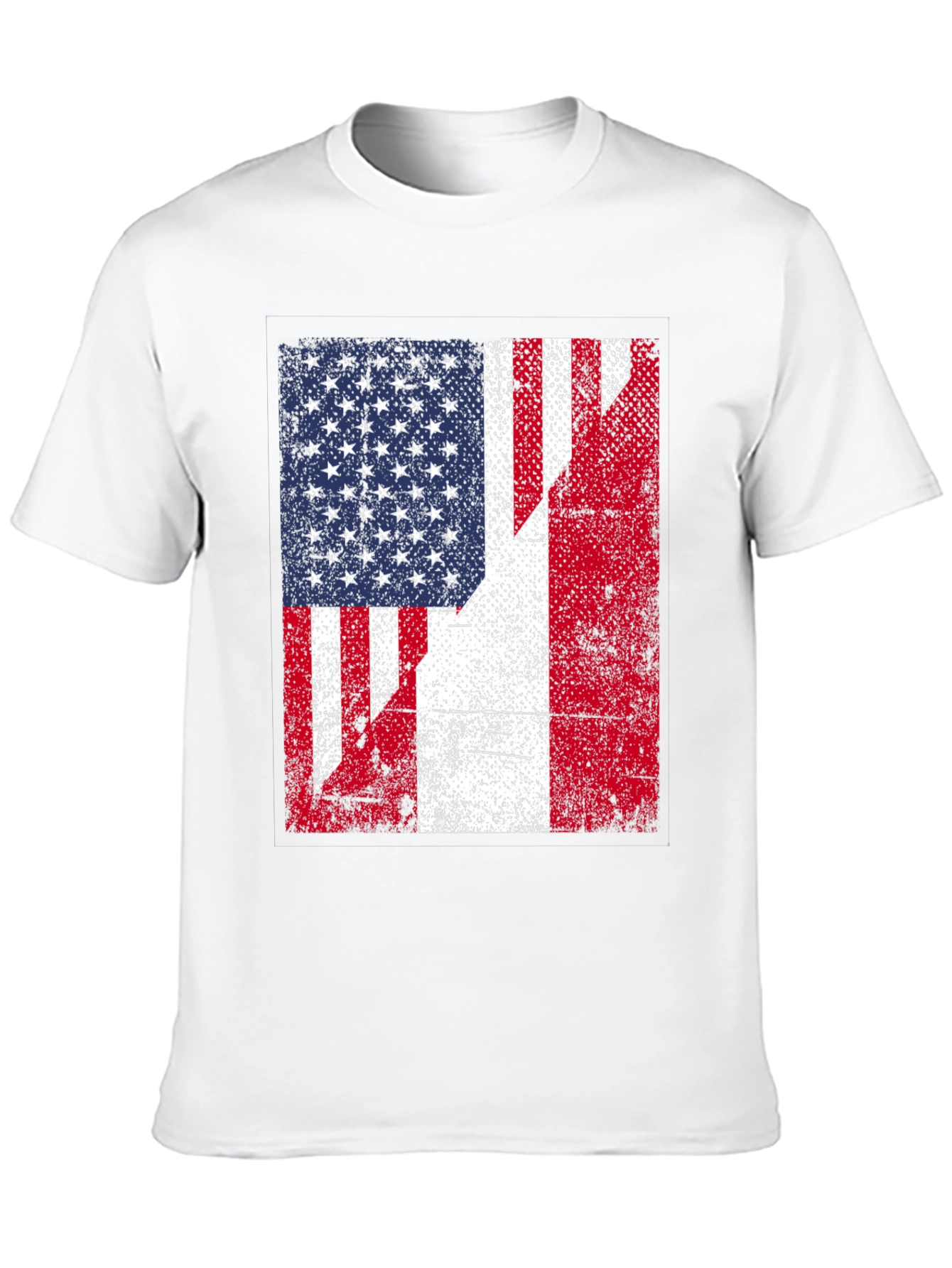 USA/Peru Flag Graphic Tee - Patriotic Fusion