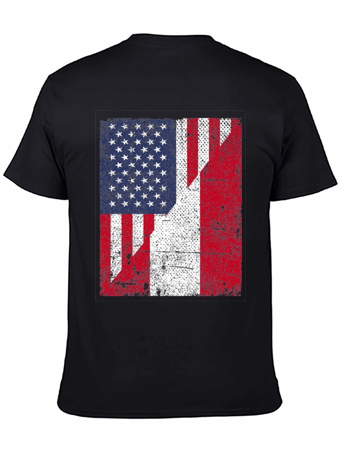 USA/Peru Flag Graphic Tee - Patriotic Fusion