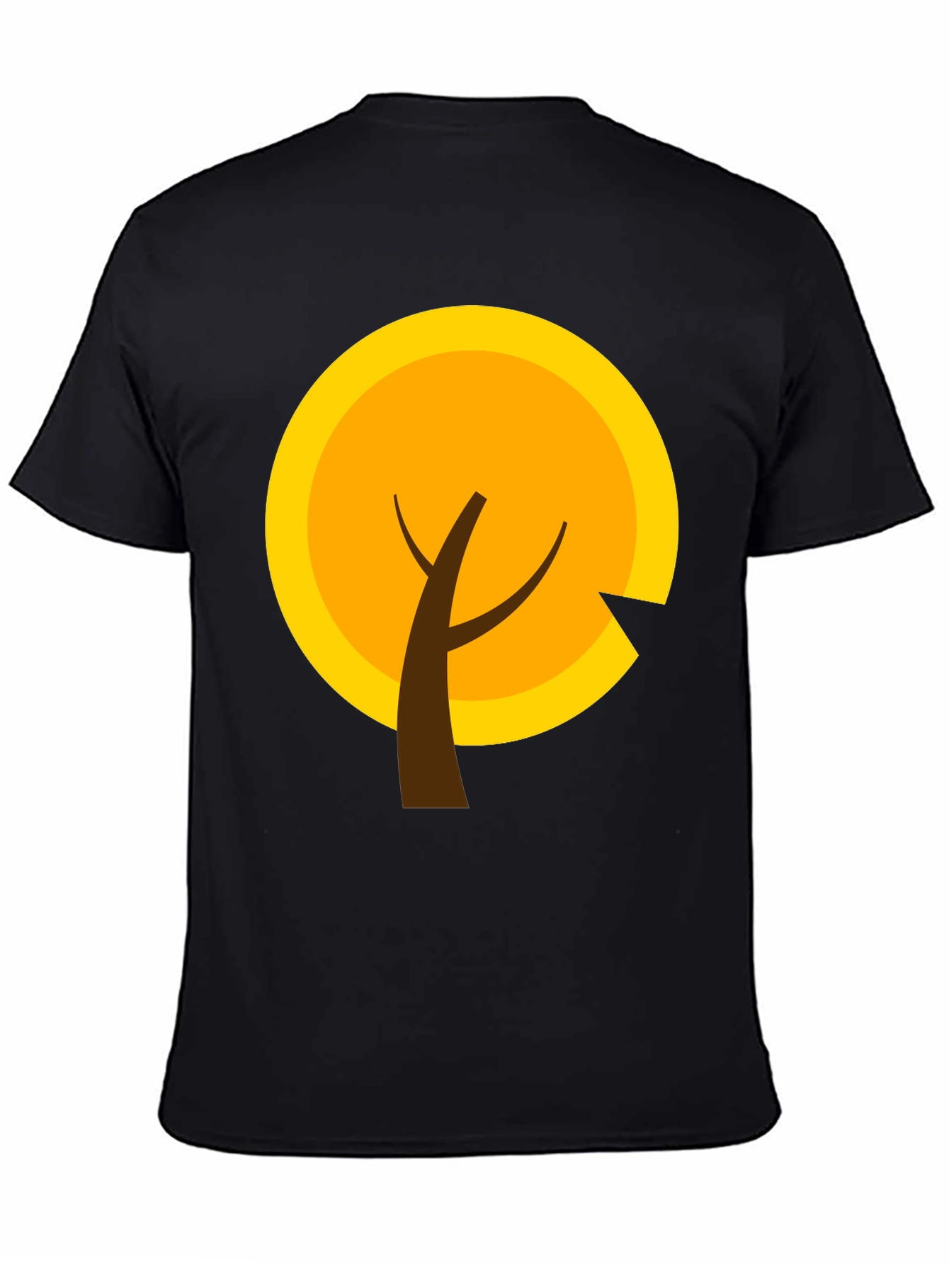 Modern Graphic Tee - Autumn Tree Design