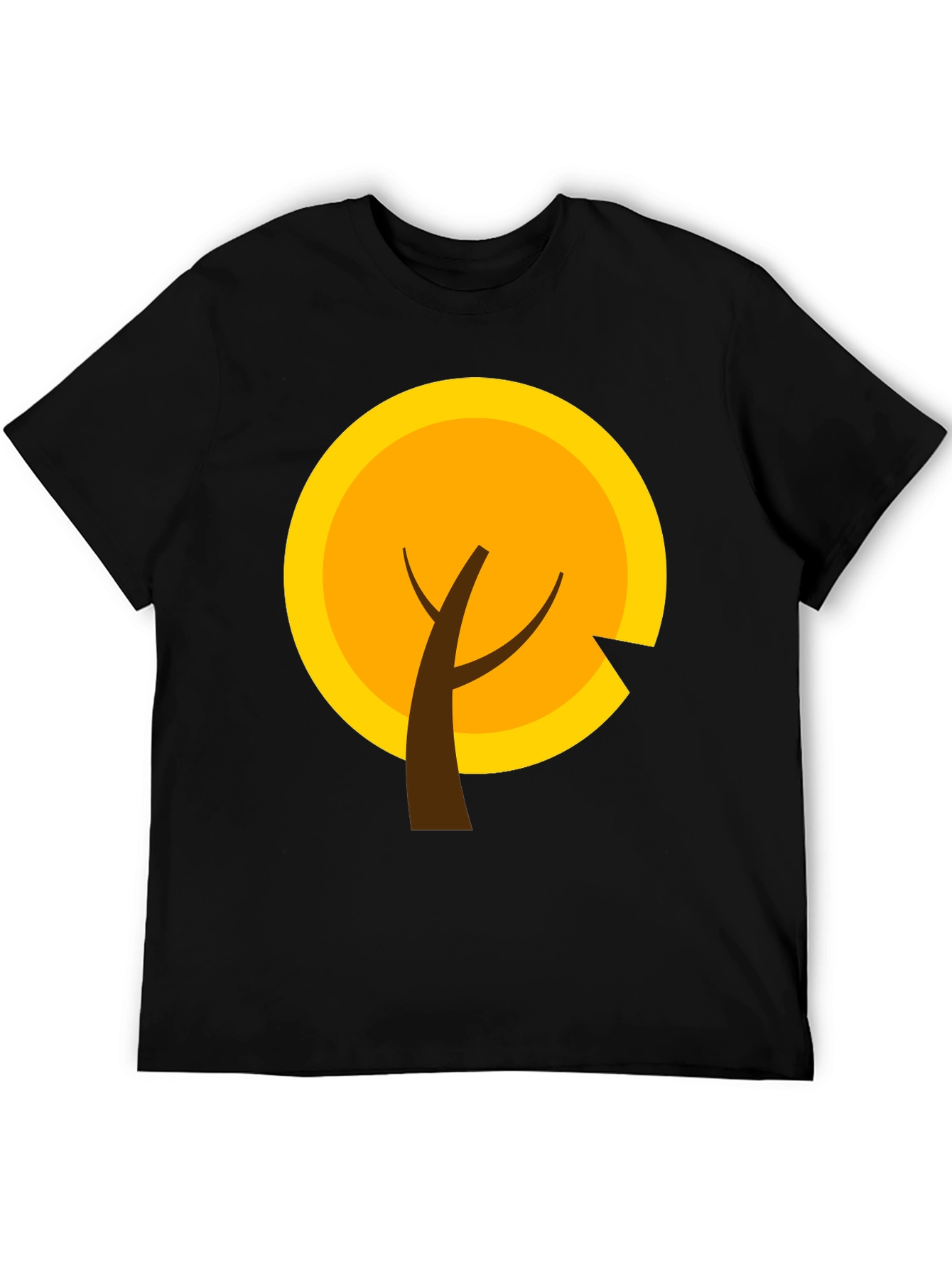 Modern Graphic Tee - Autumn Tree Design