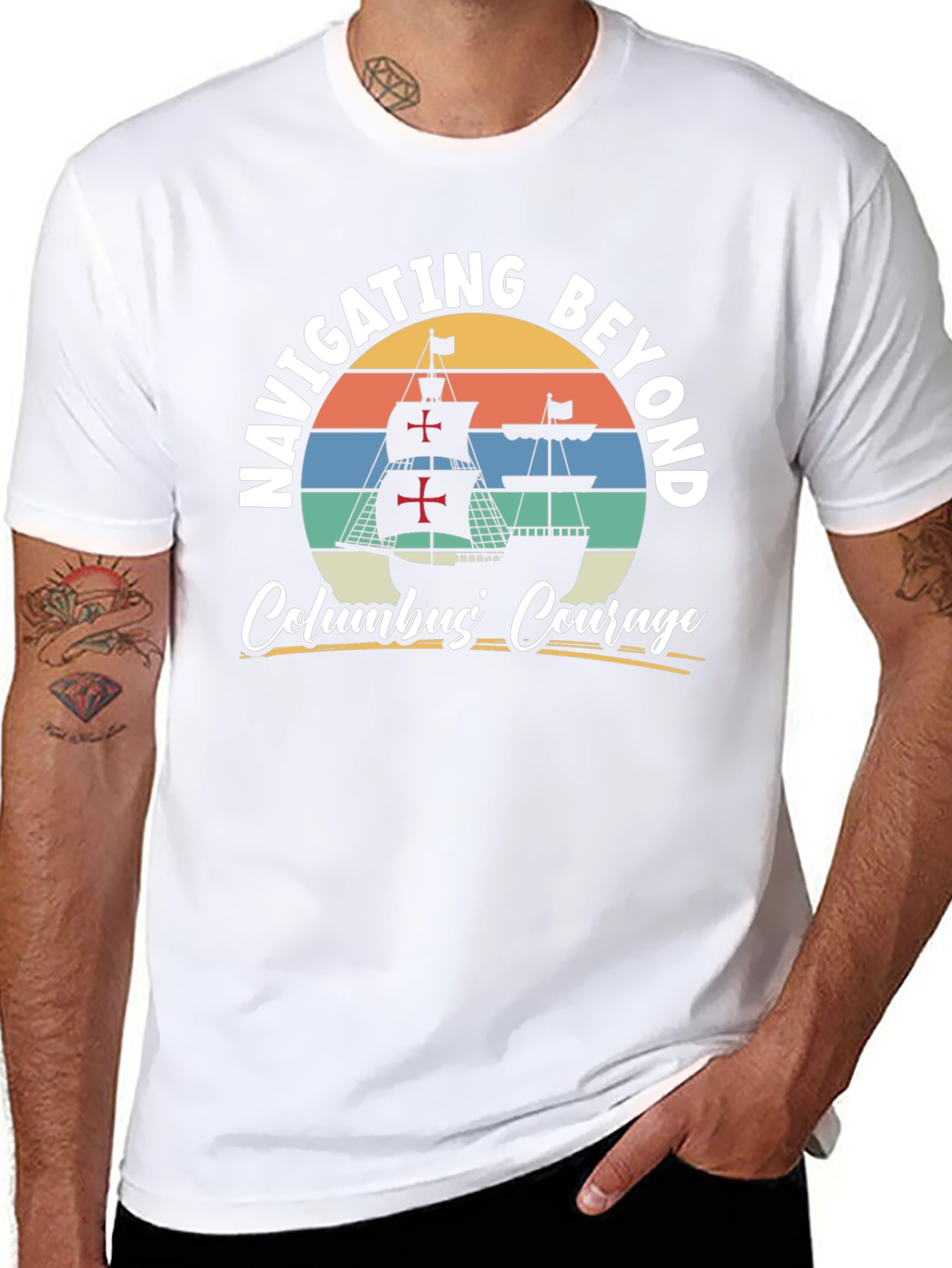 Navigating Beyond Columbus Courage Graphic Tee