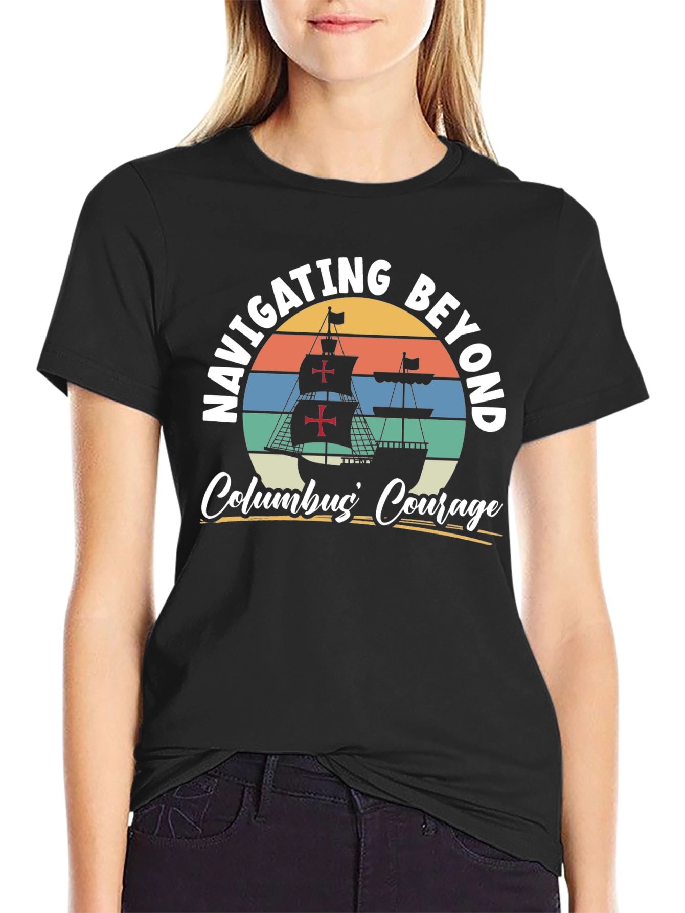 Navigating Beyond Columbus Courage Graphic Tee