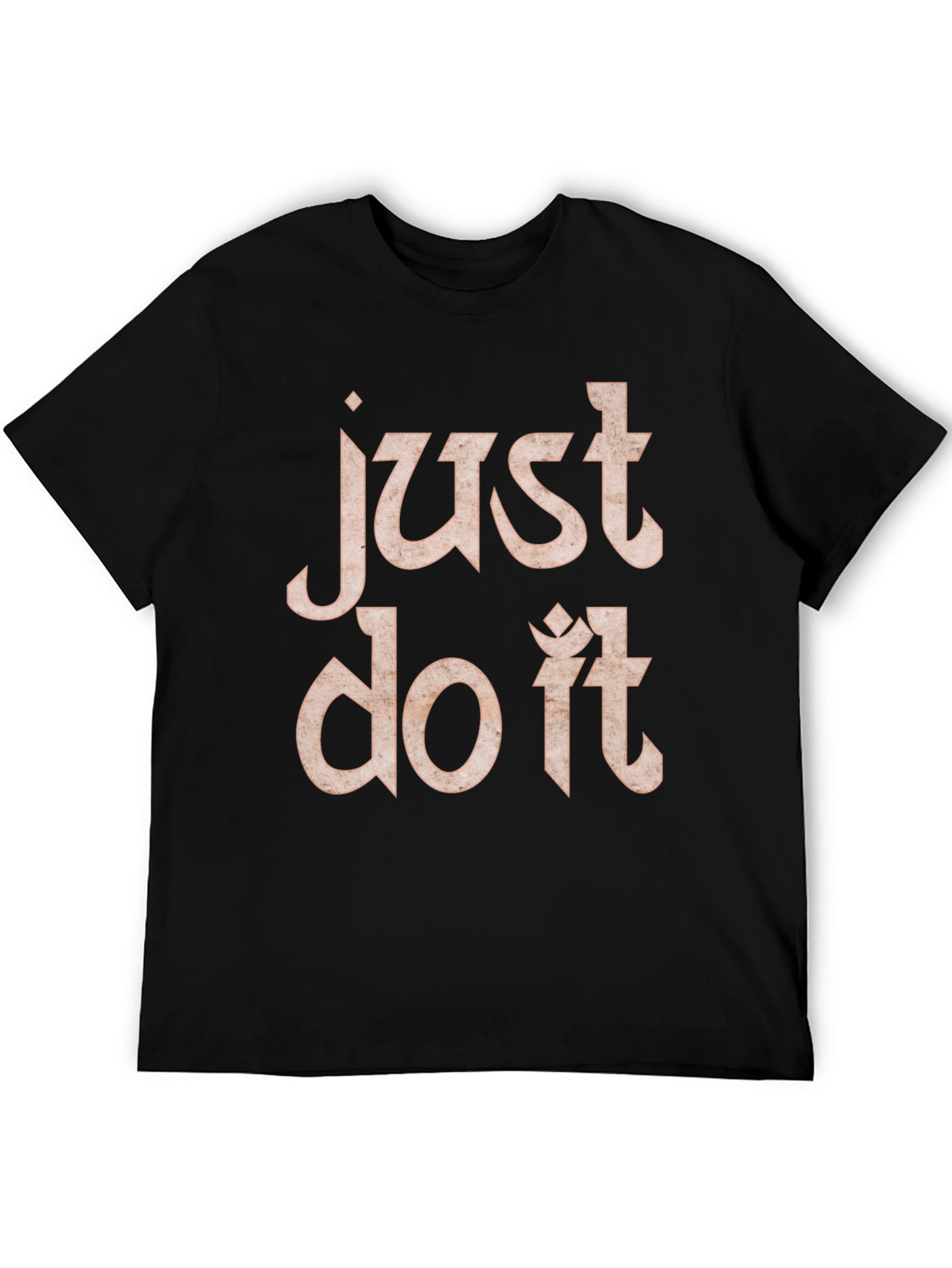 Just Do It Black Graphic Tee