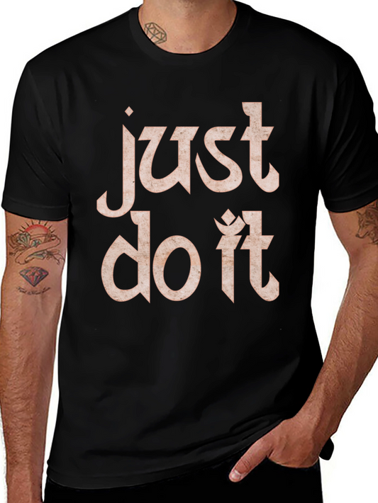 Just Do It Black Graphic Tee