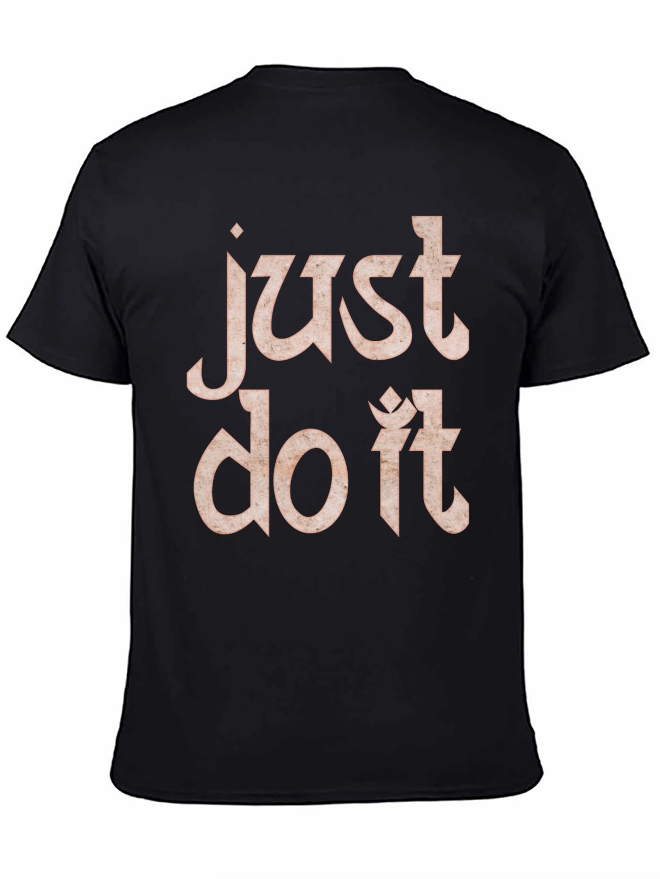 Just Do It Black Graphic Tee