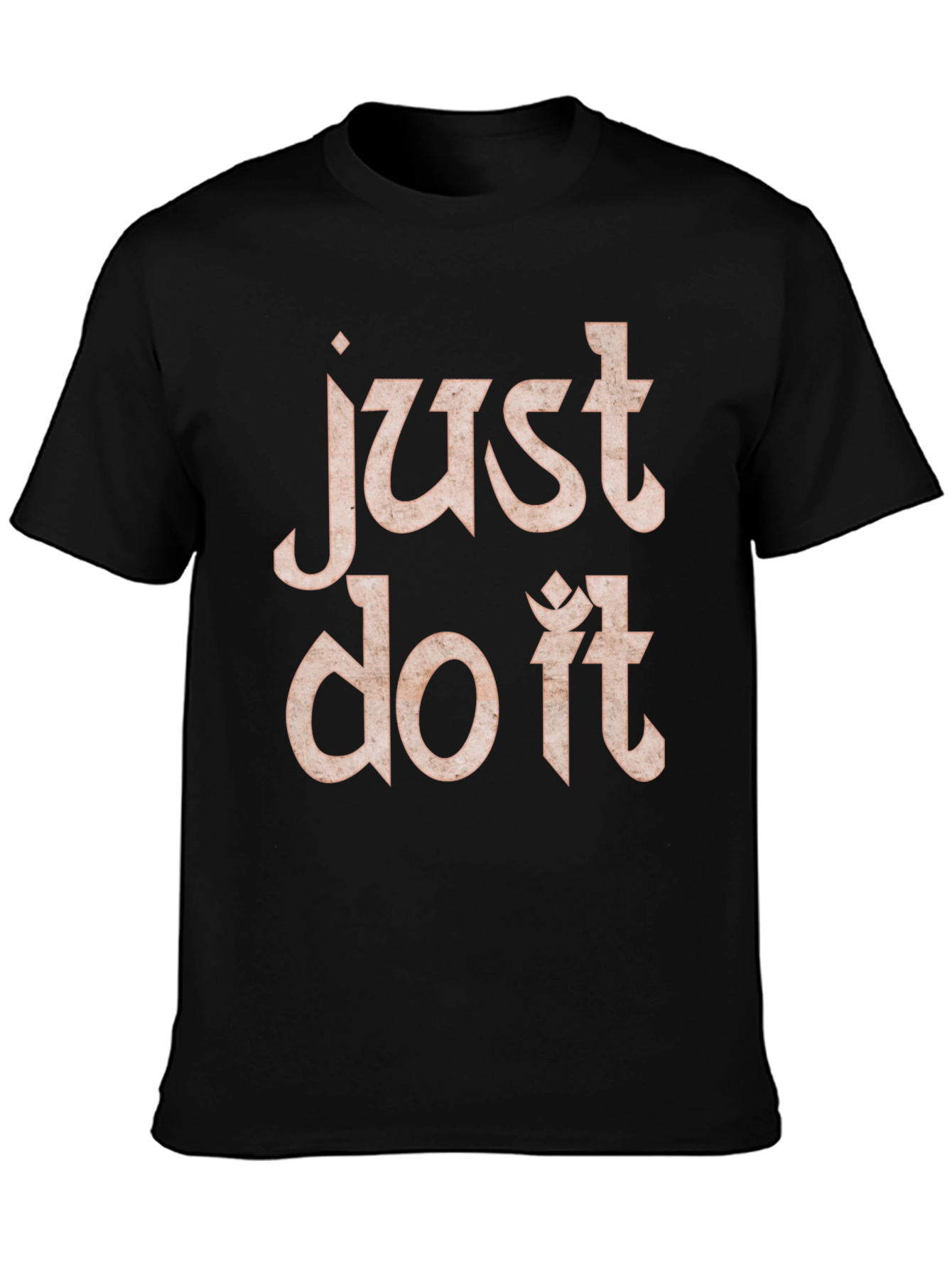 Just Do It Black Graphic Tee