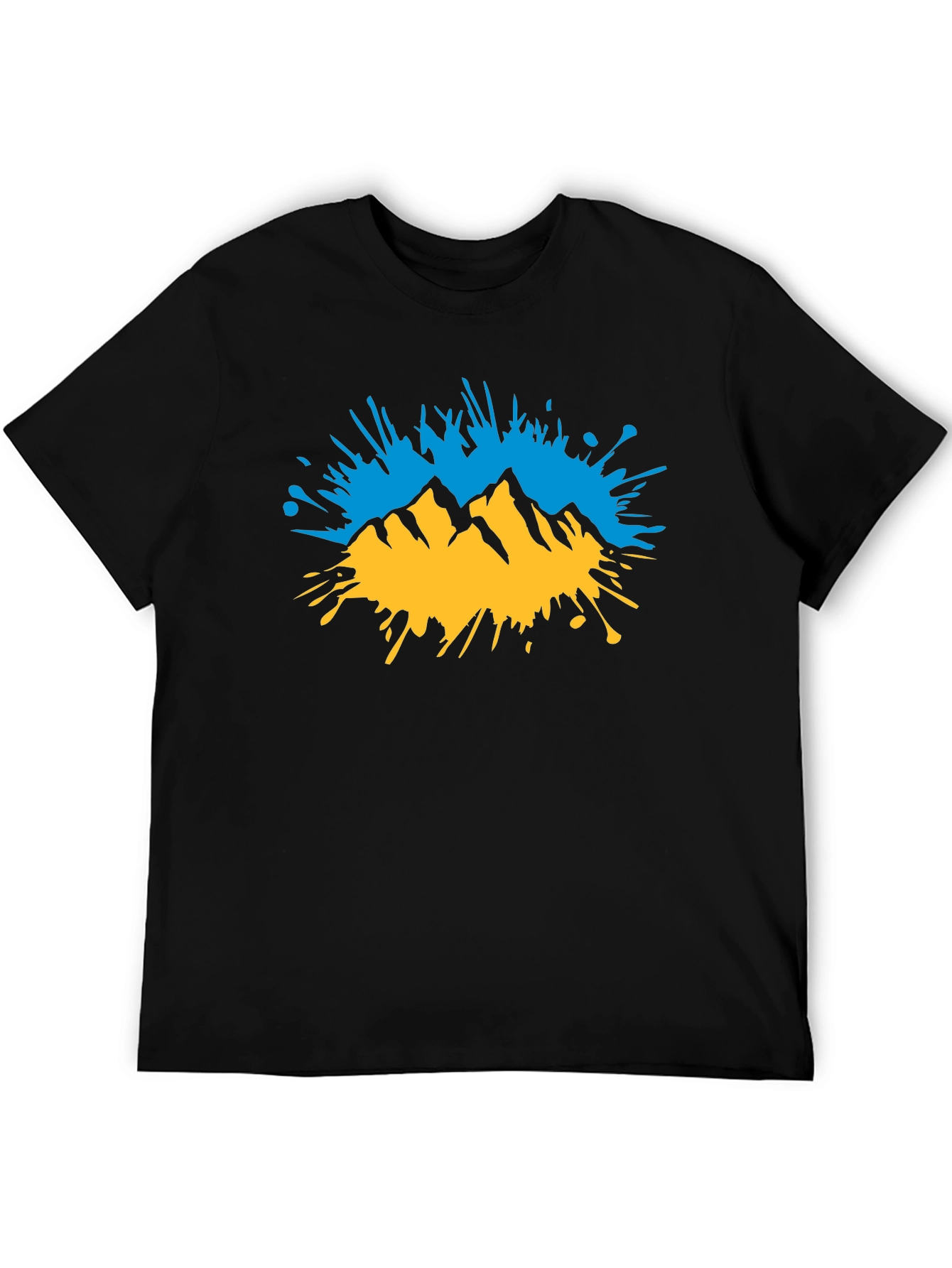 Mountain Splatter Graphic T-Shirt