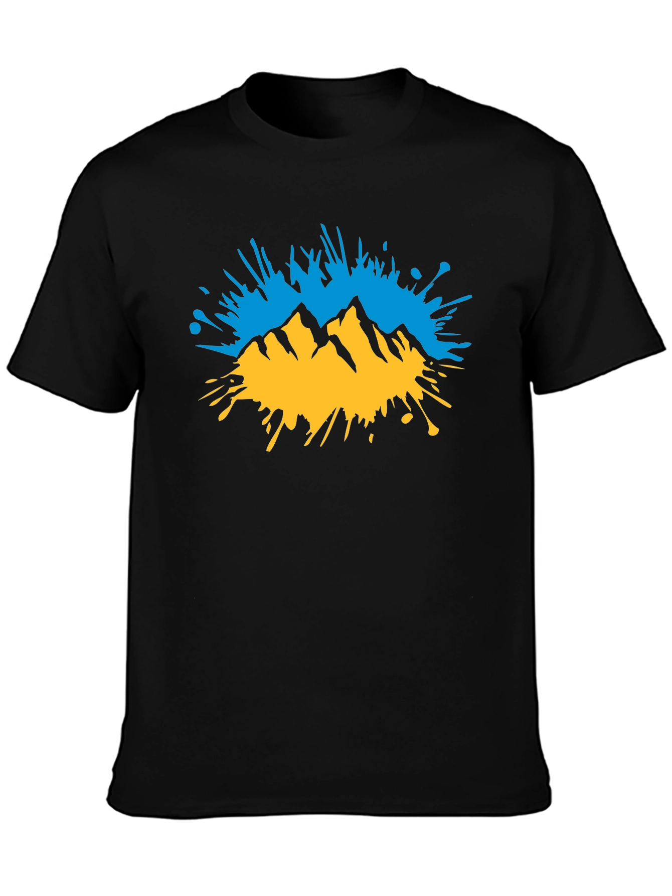Mountain Splatter Graphic T-Shirt