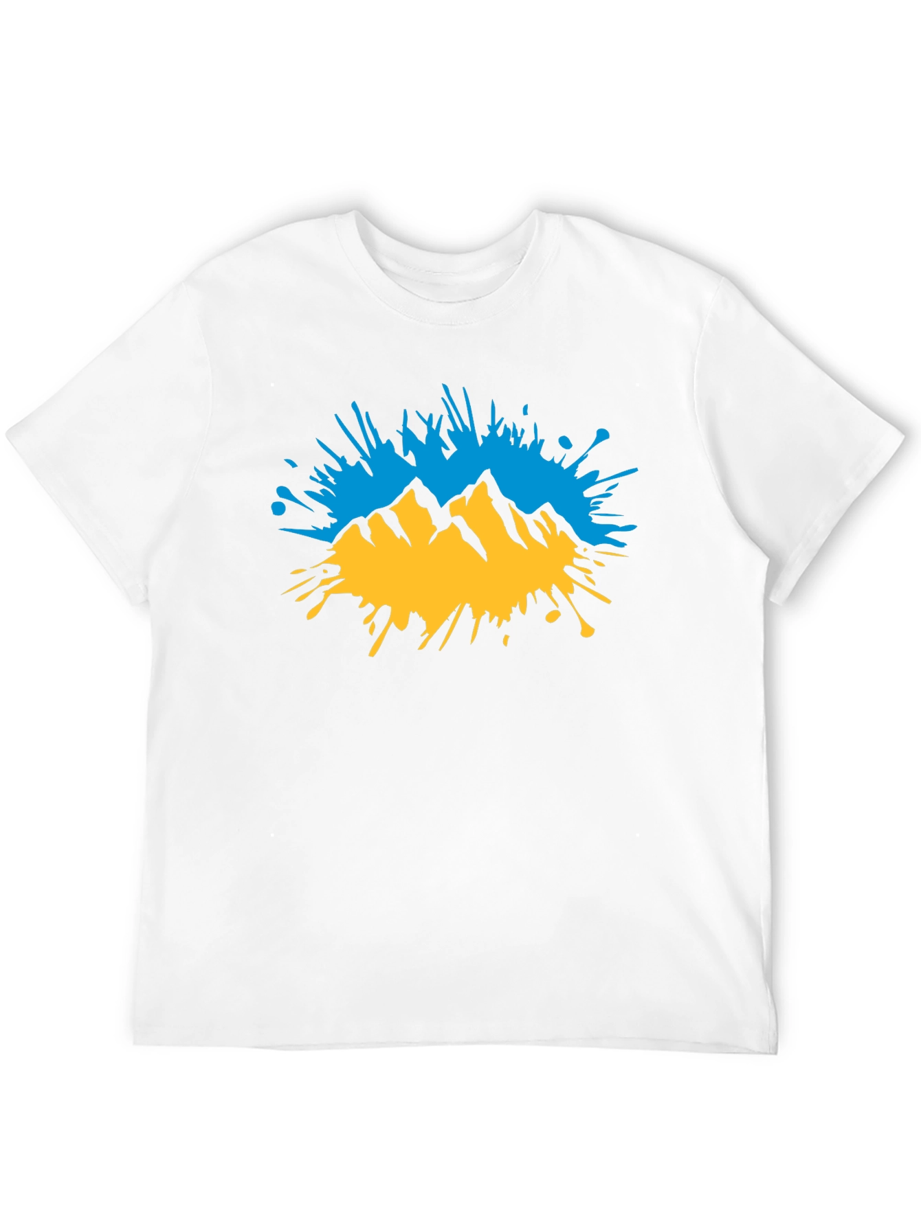 Mountain Splatter Graphic T-Shirt