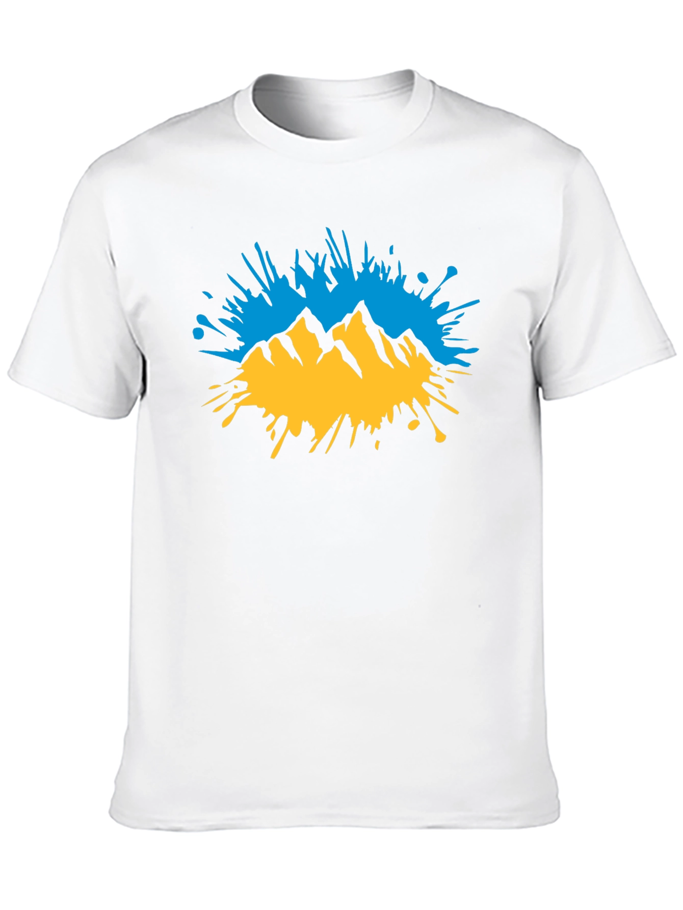Mountain Splatter Graphic T-Shirt