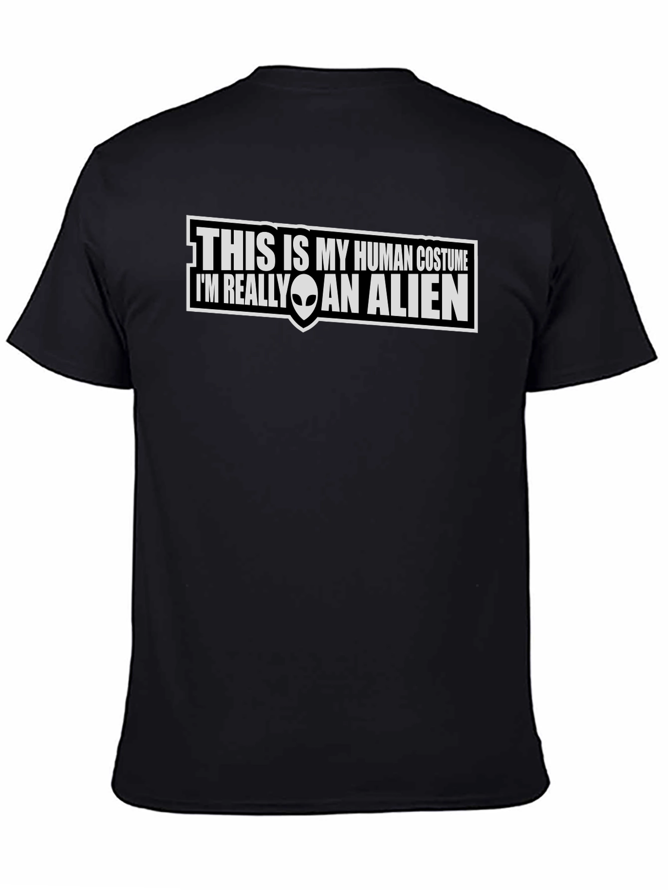 Human Costume Alien T-Shirt Funny Graphic Tee