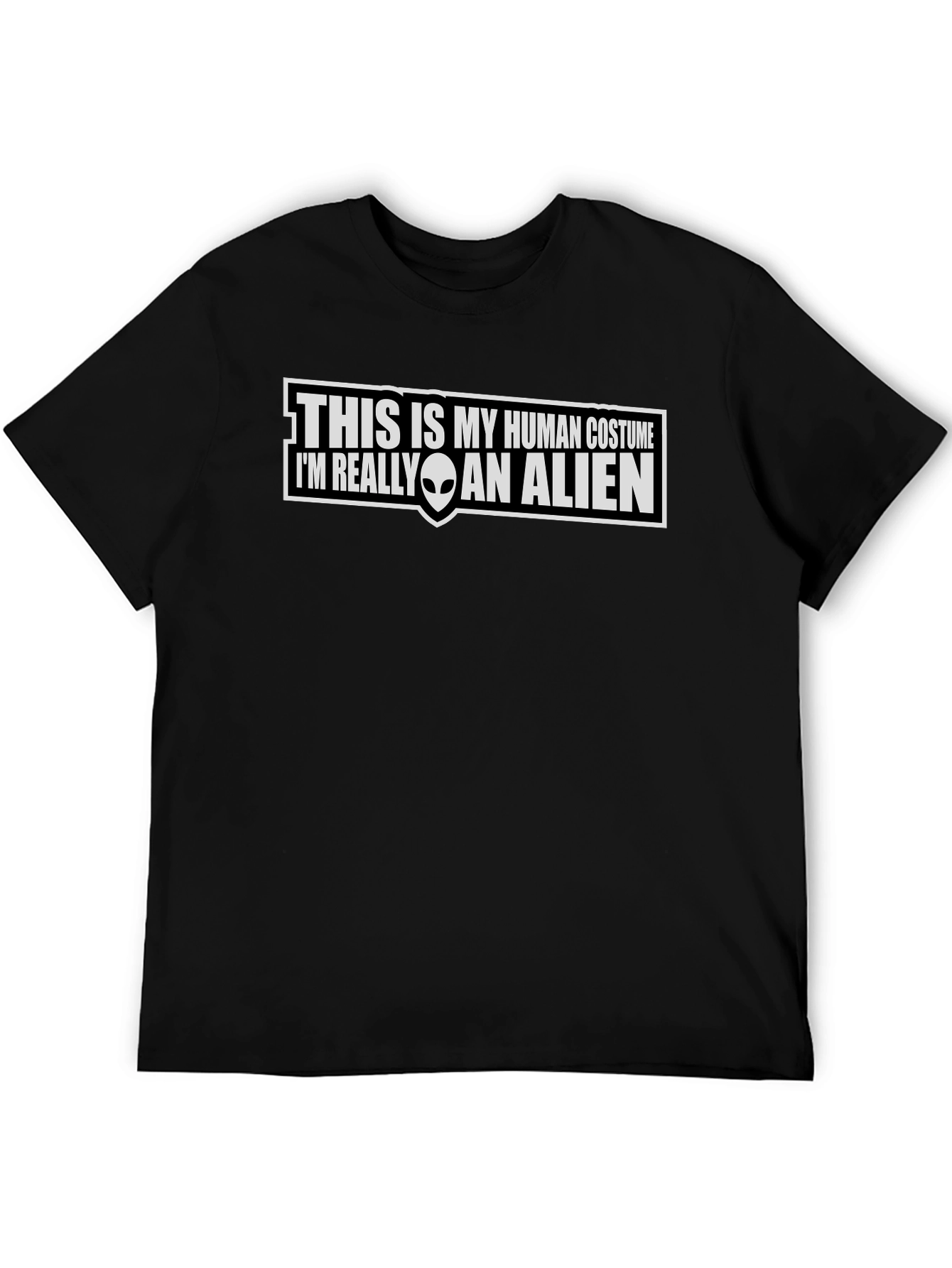Human Costume Alien T-Shirt Funny Graphic Tee