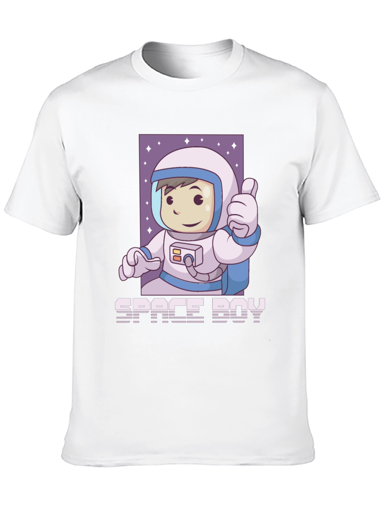 Space Boy Graphic T-Shirt - Black