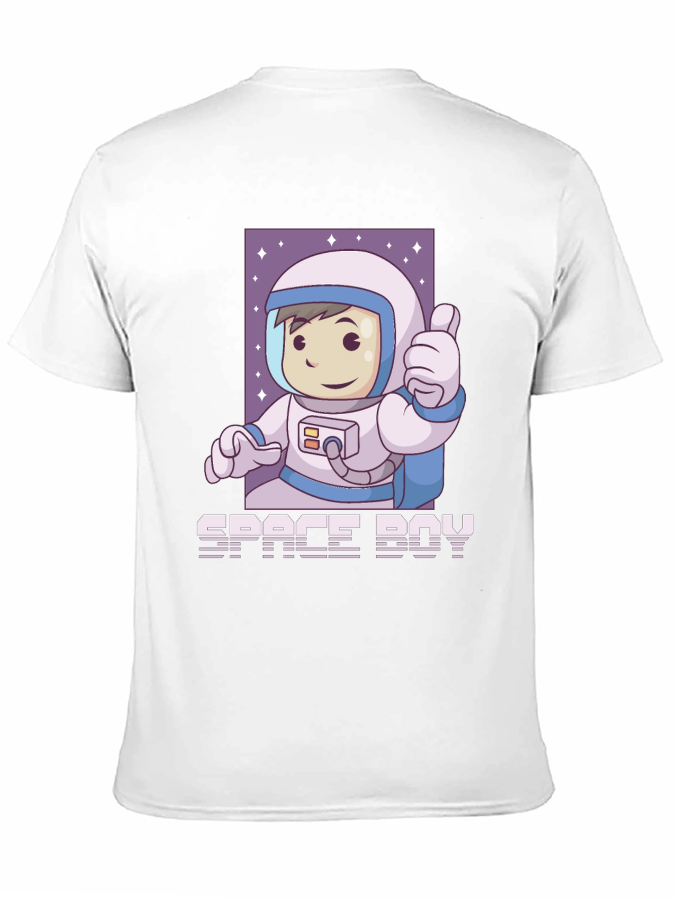 Space Boy Graphic T-Shirt - Black