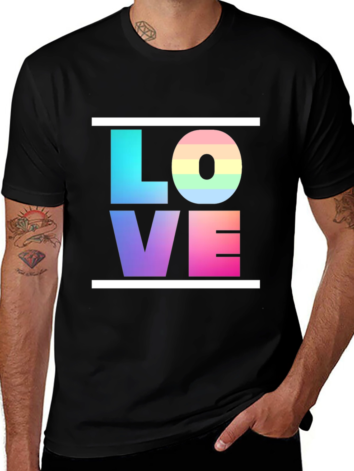 Rainbow Love T-Shirt - Pride & Positivity