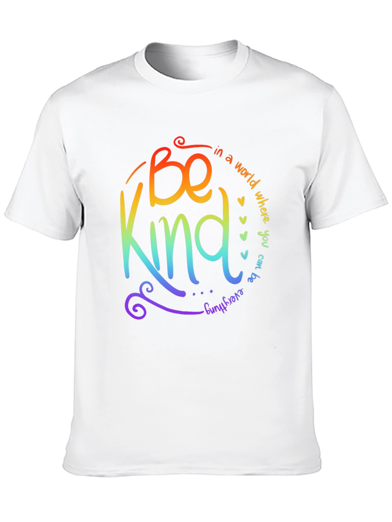 Be Kind Rainbow Graphic T-Shirt