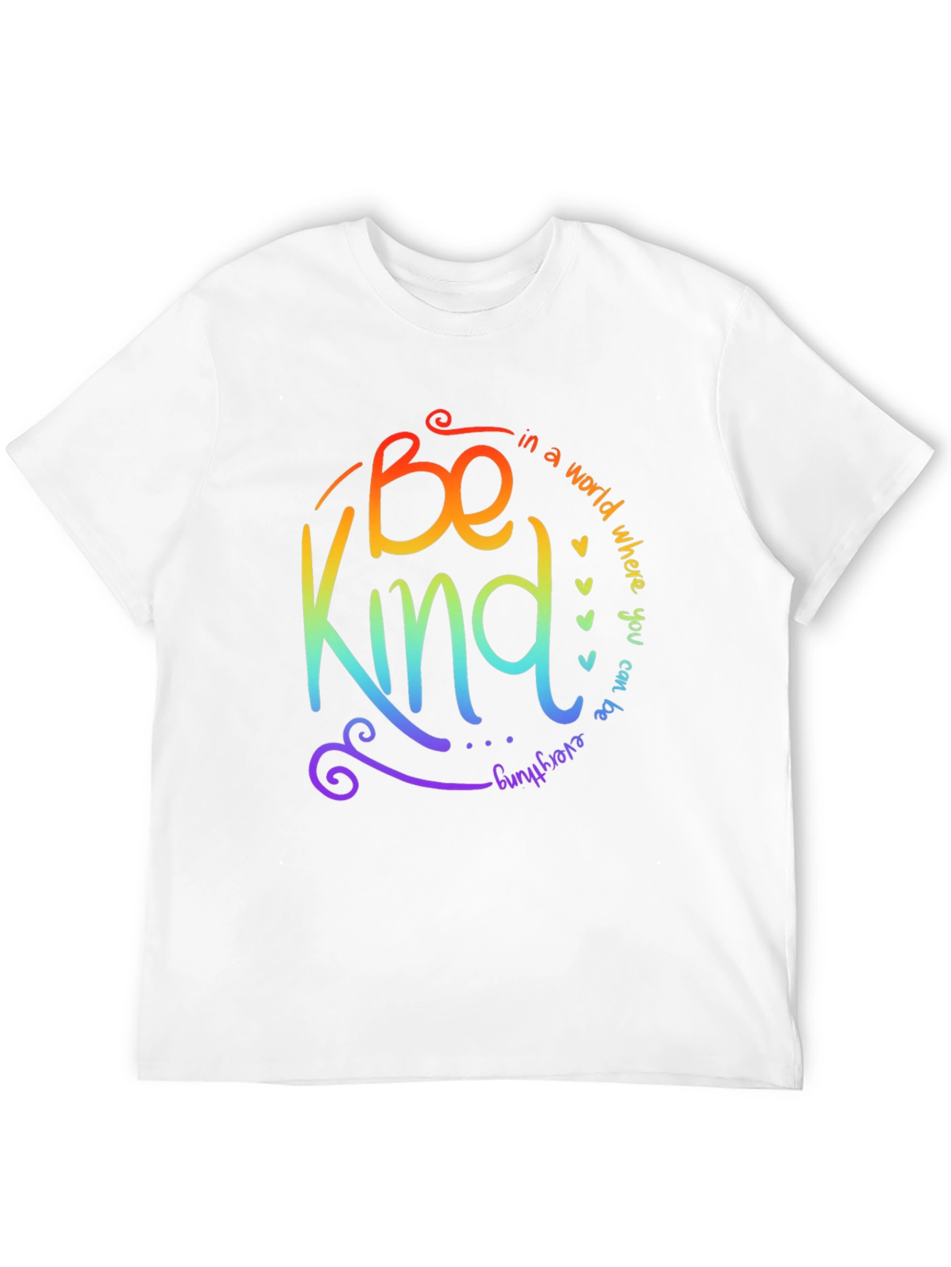 Be Kind Rainbow Graphic T-Shirt
