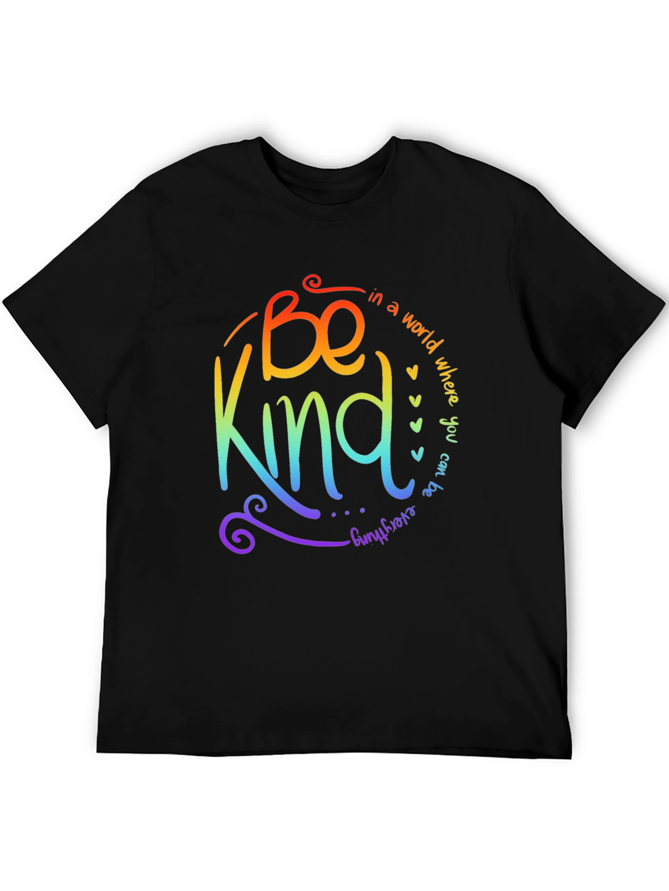 Be Kind Rainbow Graphic T-Shirt