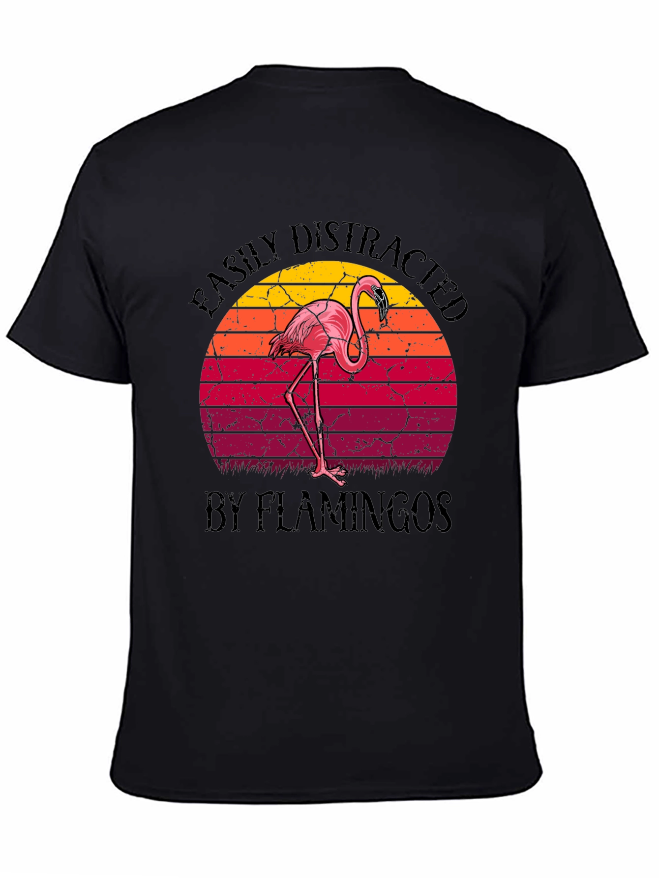 Easily Distracted by Flamingos Graphic Tee