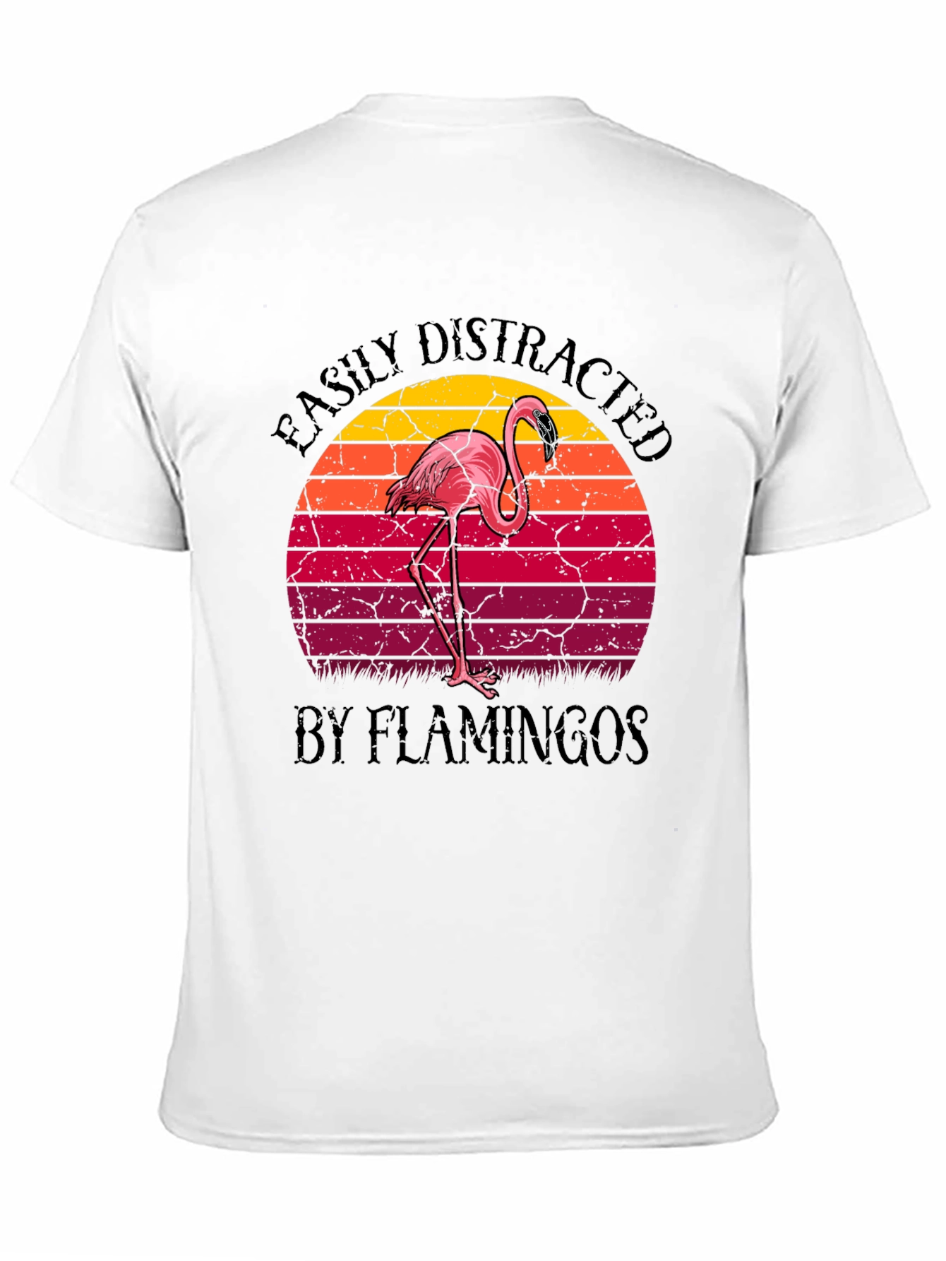 Easily Distracted by Flamingos Graphic Tee