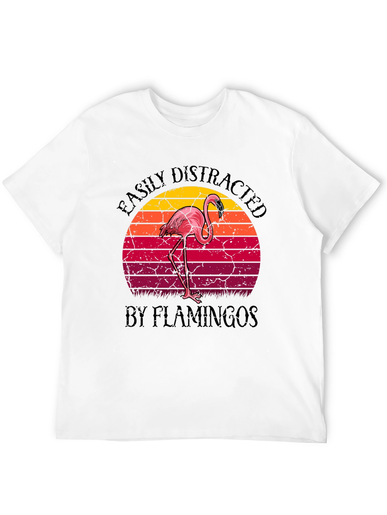 Easily Distracted by Flamingos Graphic Tee
