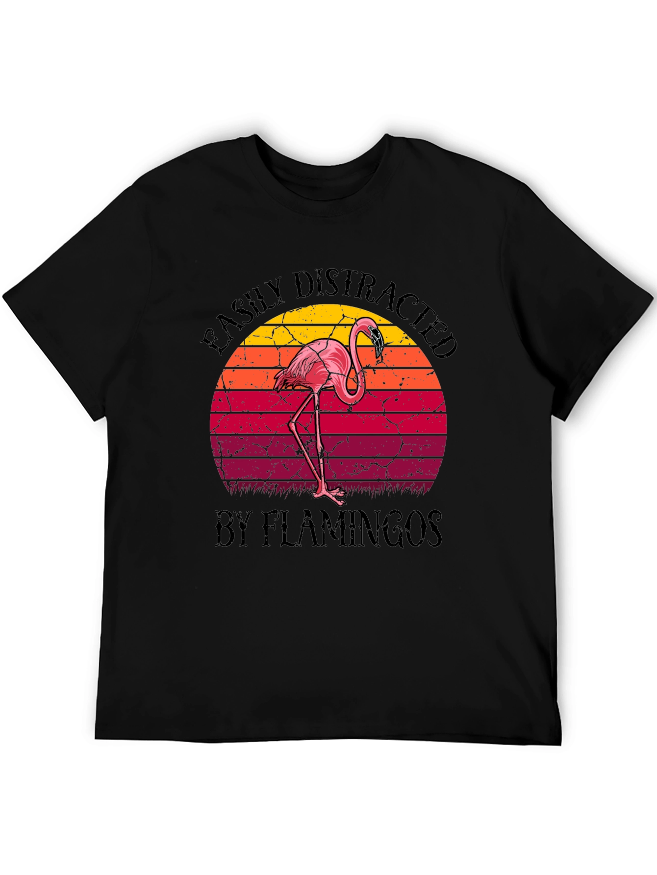 Easily Distracted by Flamingos Graphic Tee