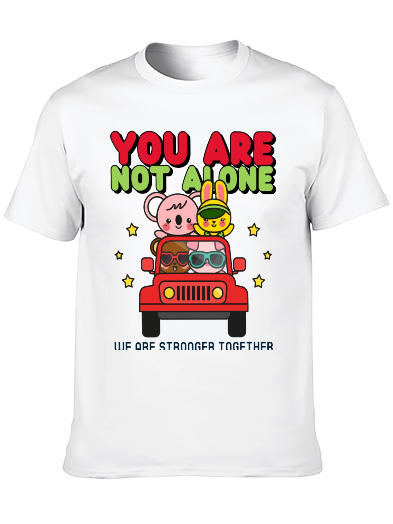 You Are Not Alone Animal Graphic T-Shirt