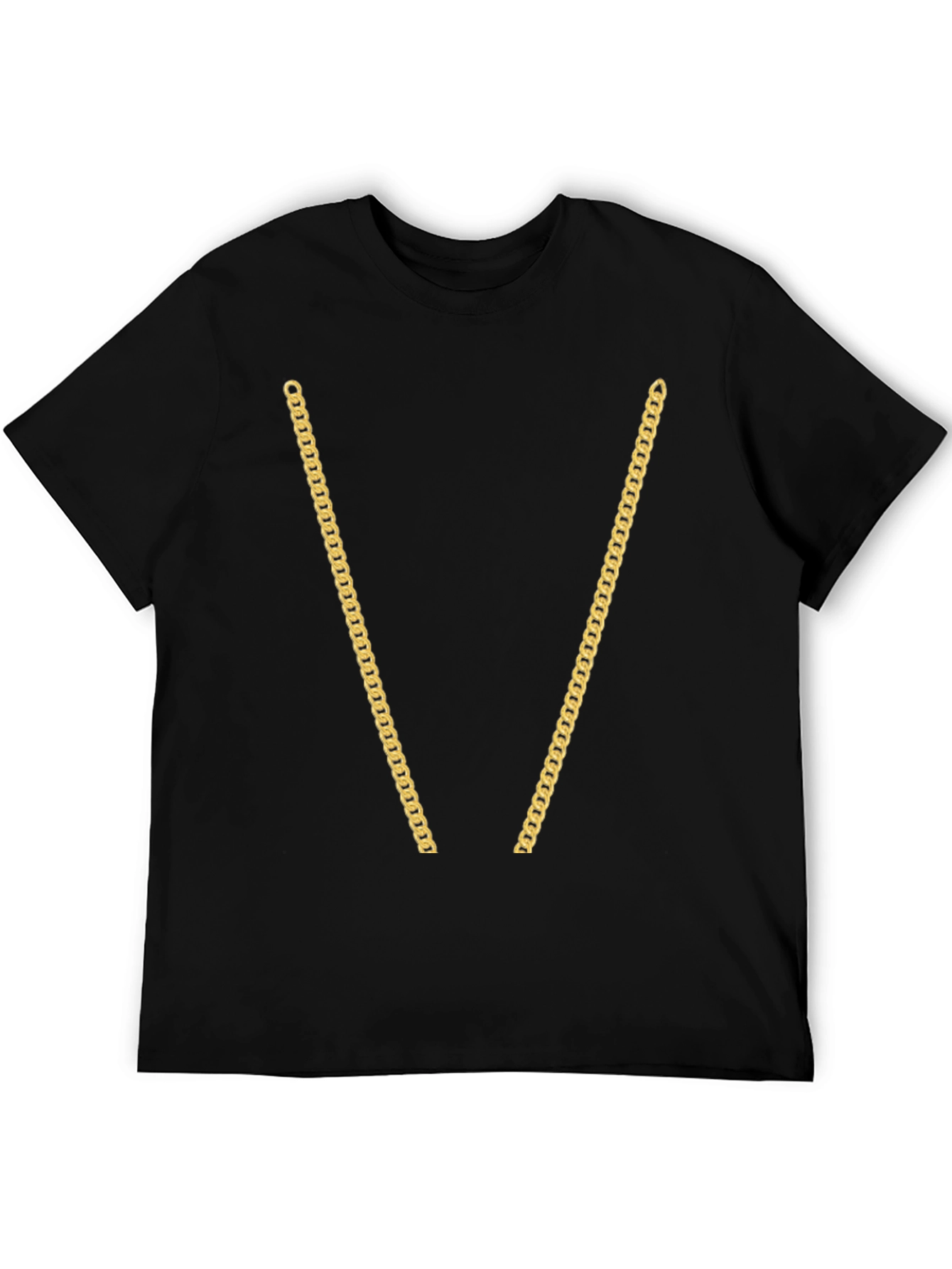 Gold Chain T-Shirt - Novelty Graphic Tee