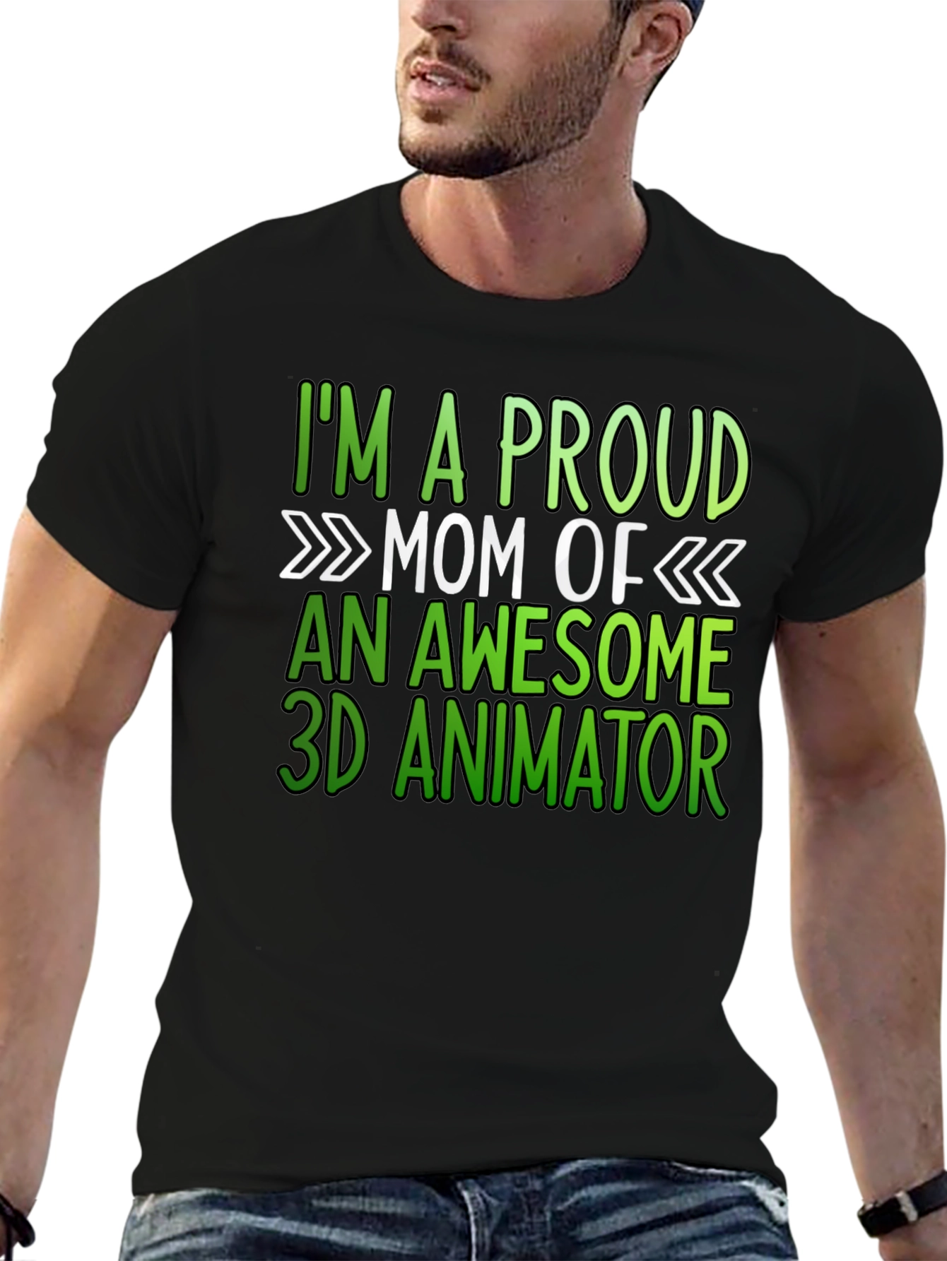 Proud Mom 3D Animator Graphic Tee