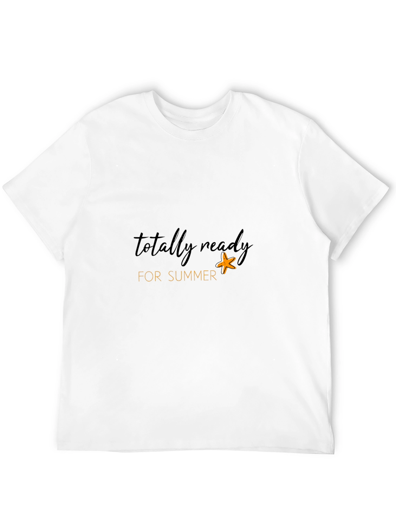 Totally Ready for Summer Black Graphic T-Shirt