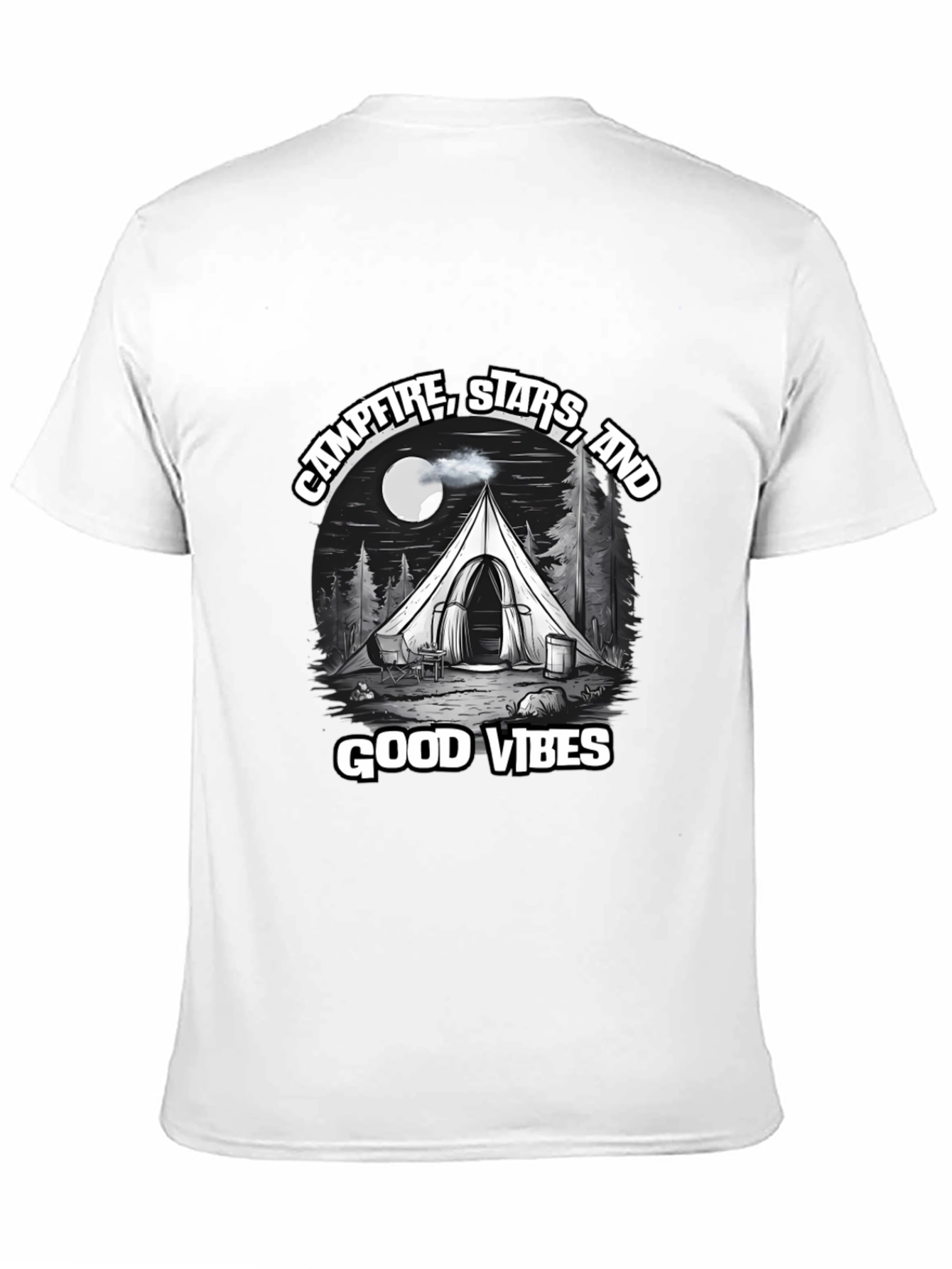 Campfire Stars Good Vibes Graphic T-Shirt