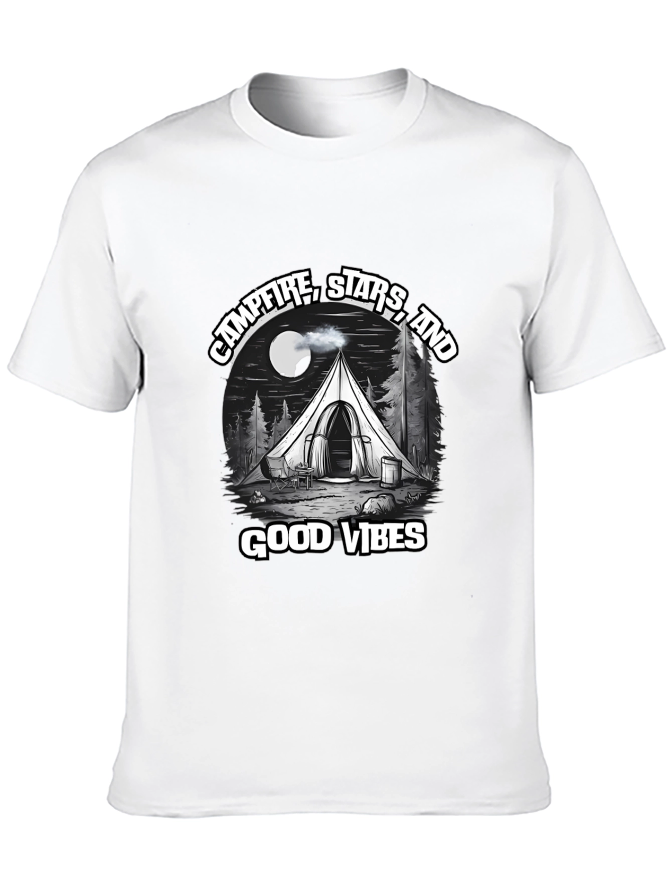 Campfire Stars Good Vibes Graphic T-Shirt