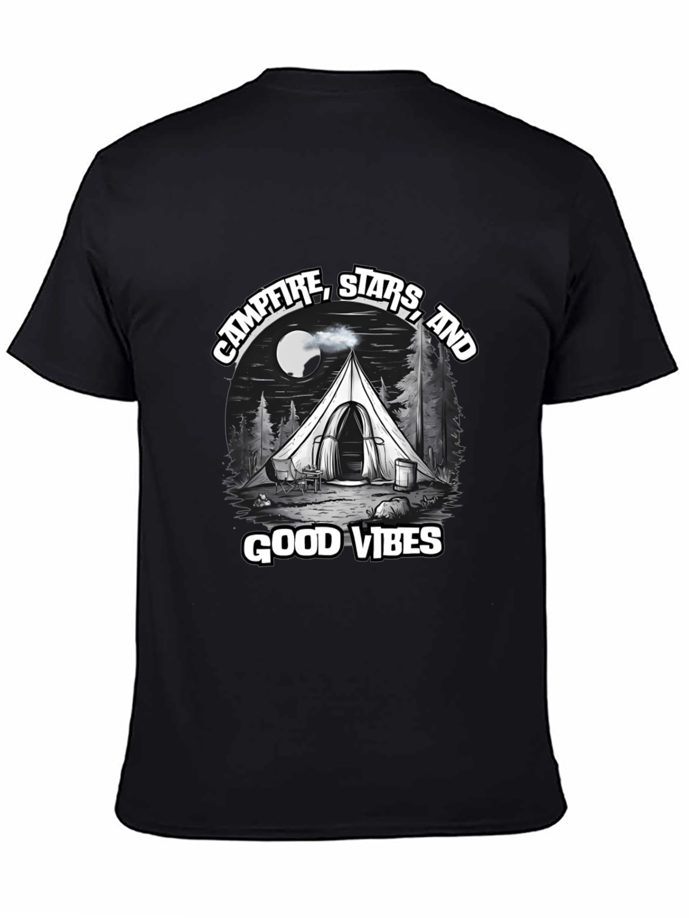 Campfire Stars Good Vibes Graphic T-Shirt