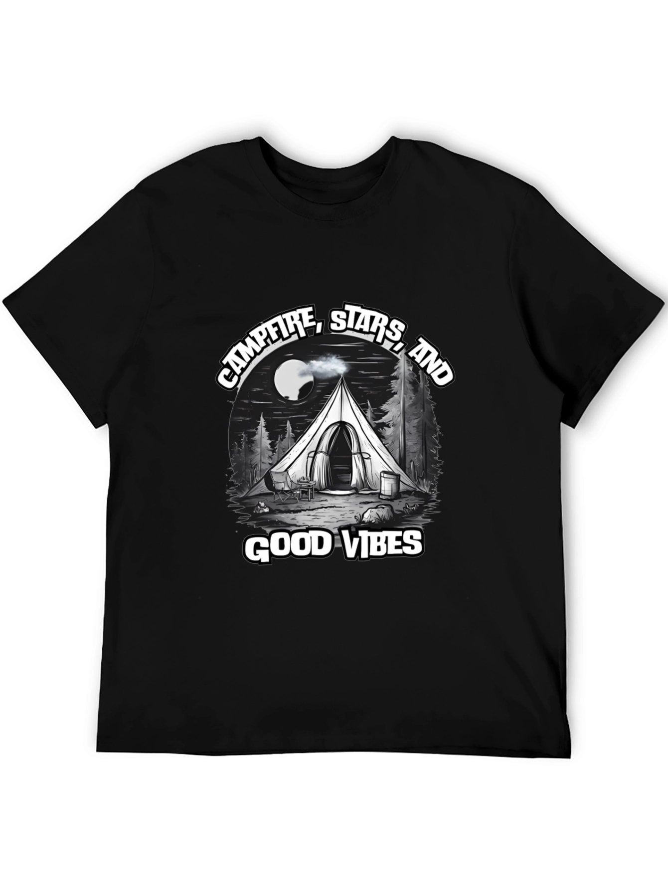 Campfire Stars Good Vibes Graphic T-Shirt