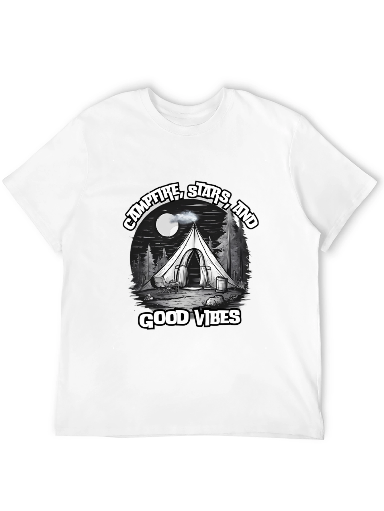Campfire Stars Good Vibes Graphic T-Shirt