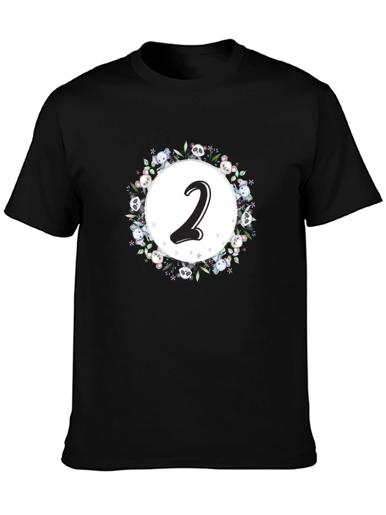 Cute Number 2 Panda Bear T-Shirt