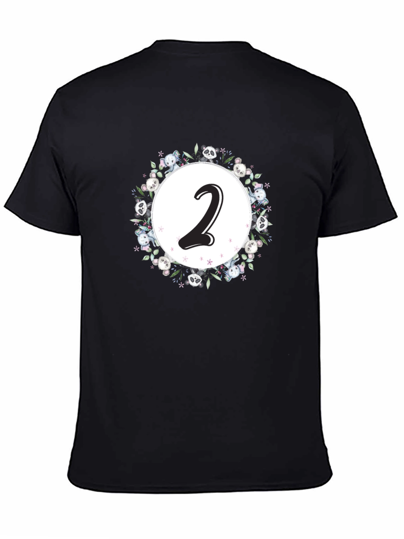 Cute Number 2 Panda Bear T-Shirt
