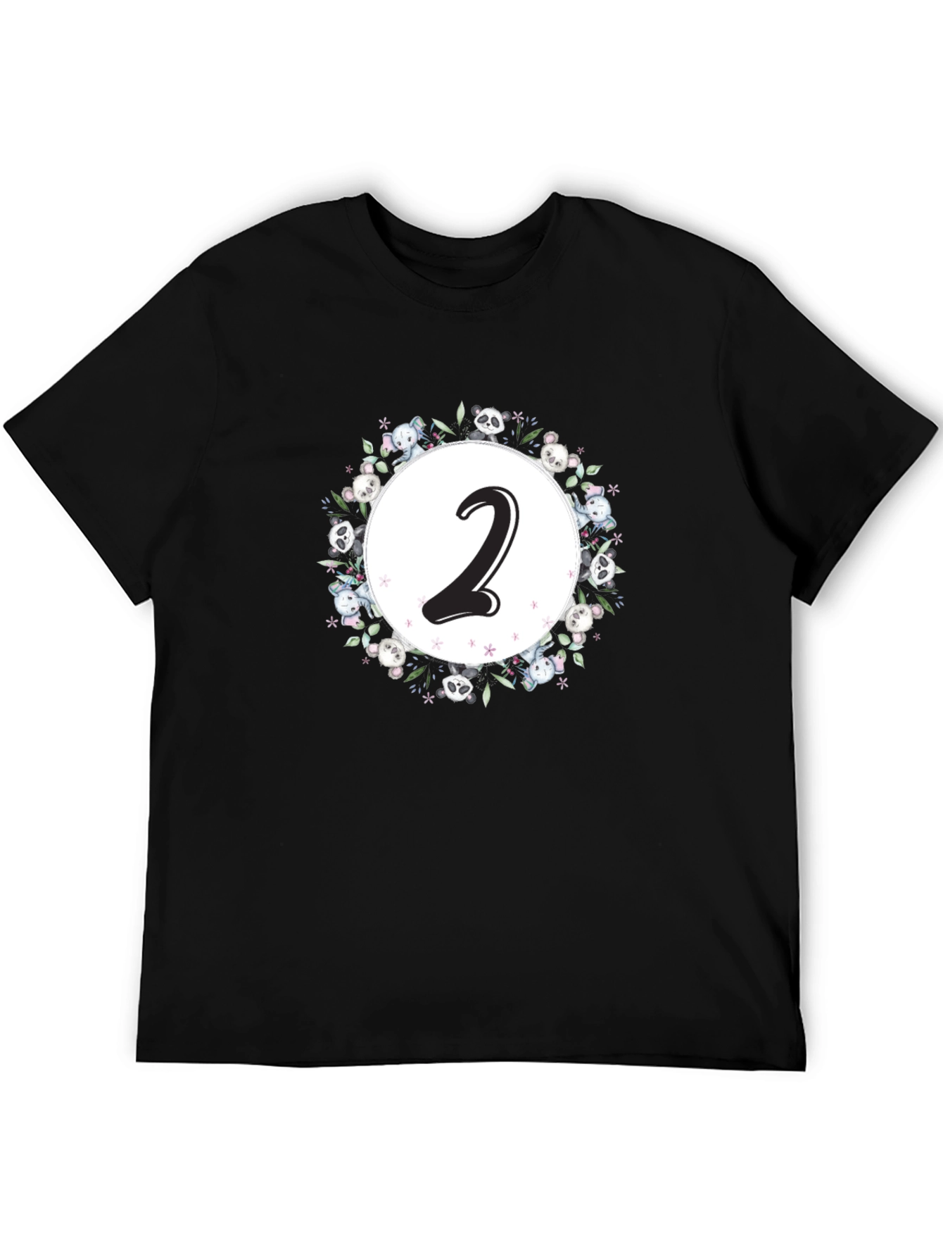 Cute Number 2 Panda Bear T-Shirt