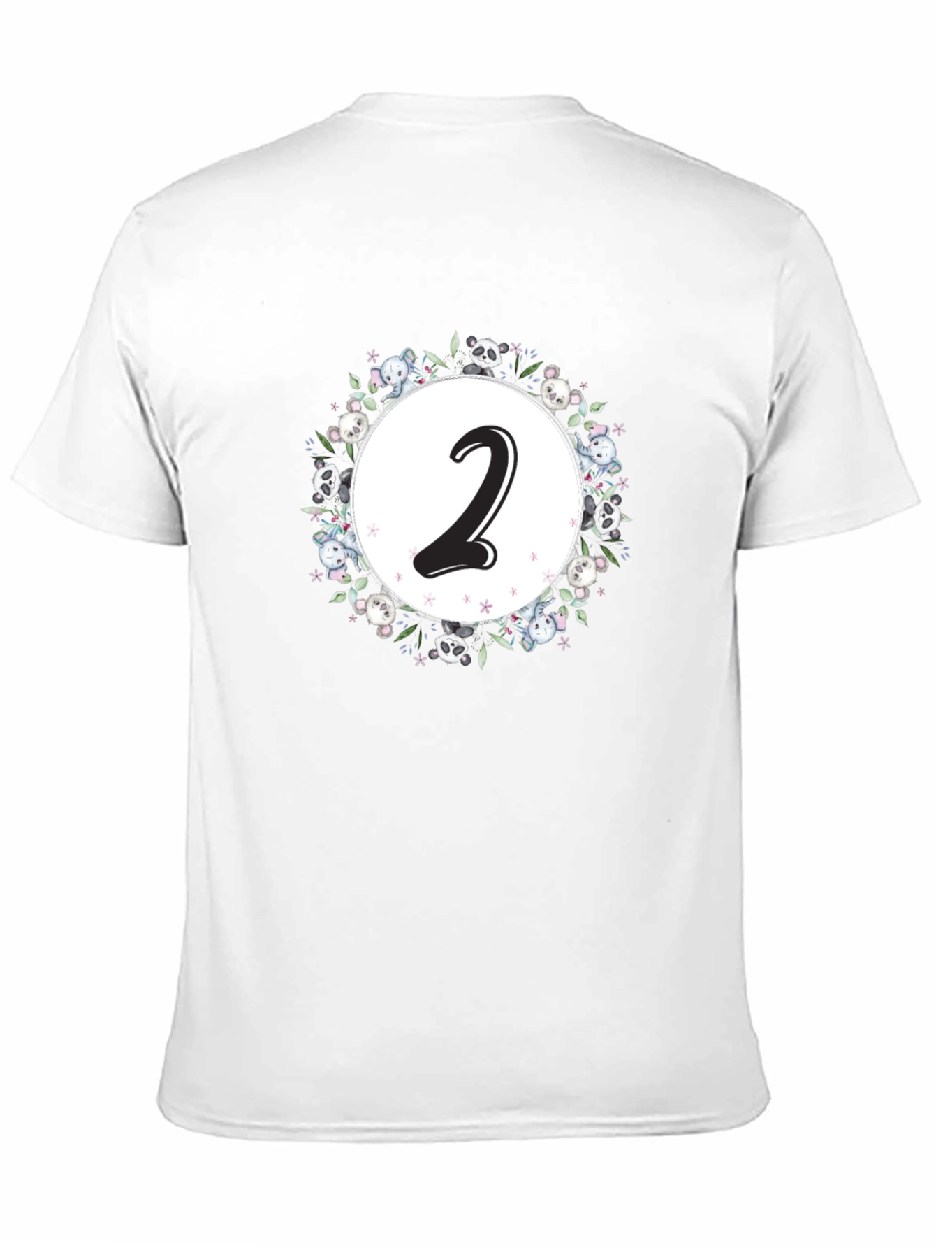 Cute Number 2 Panda Bear T-Shirt