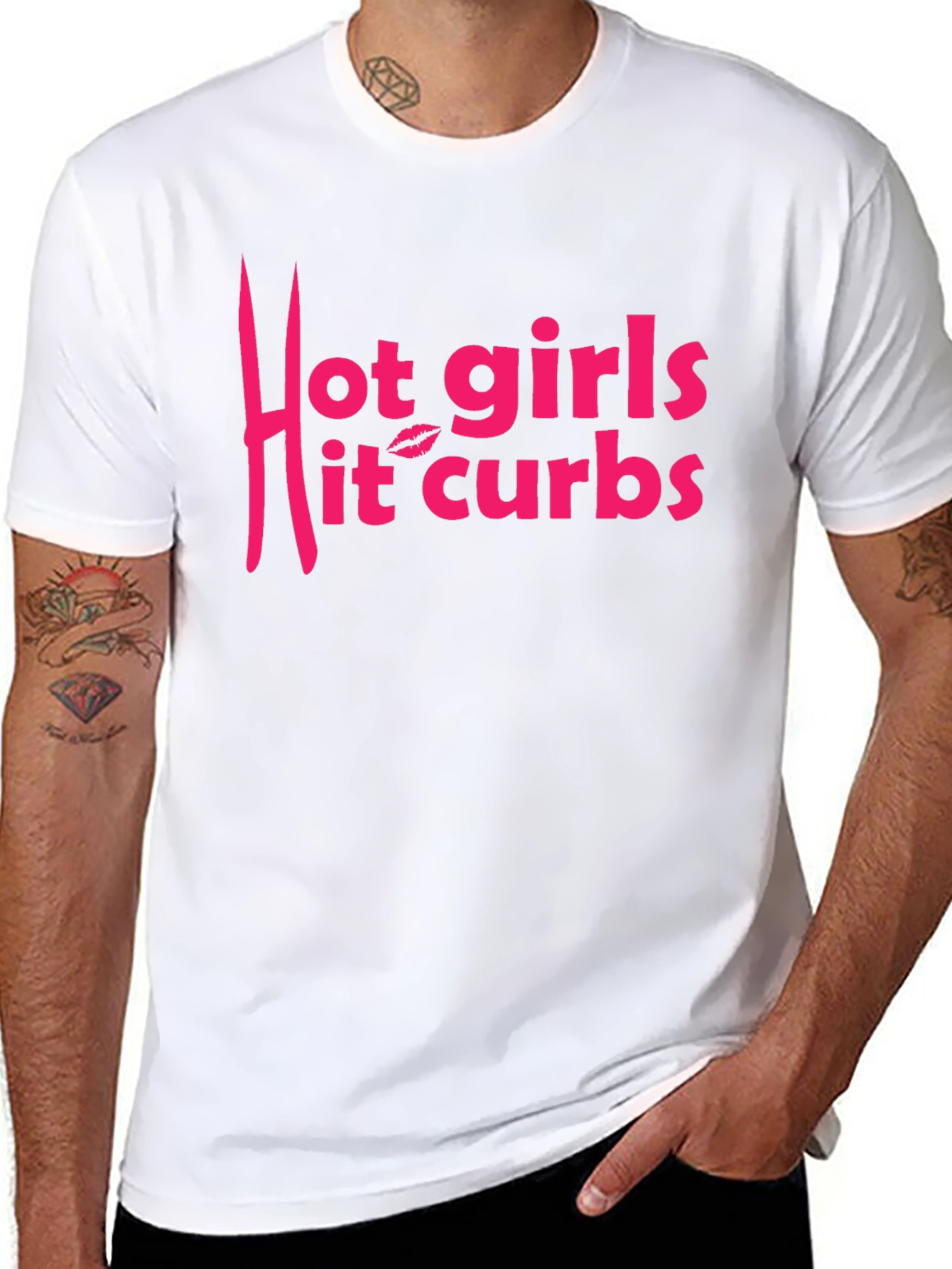 Hot Girls Hit Curbs Graphic T-Shirt