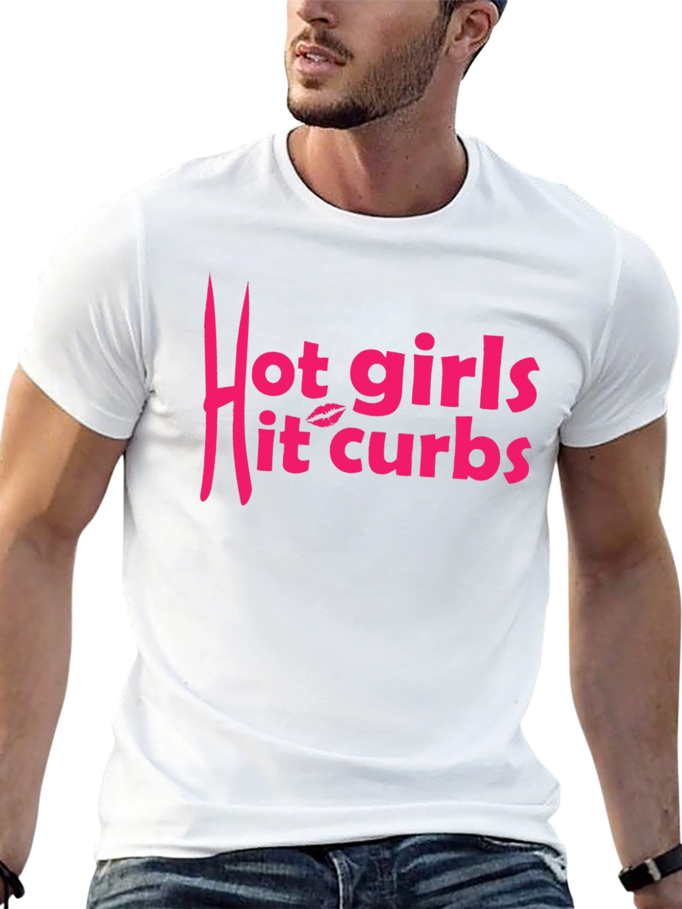 Hot Girls Hit Curbs Graphic T-Shirt