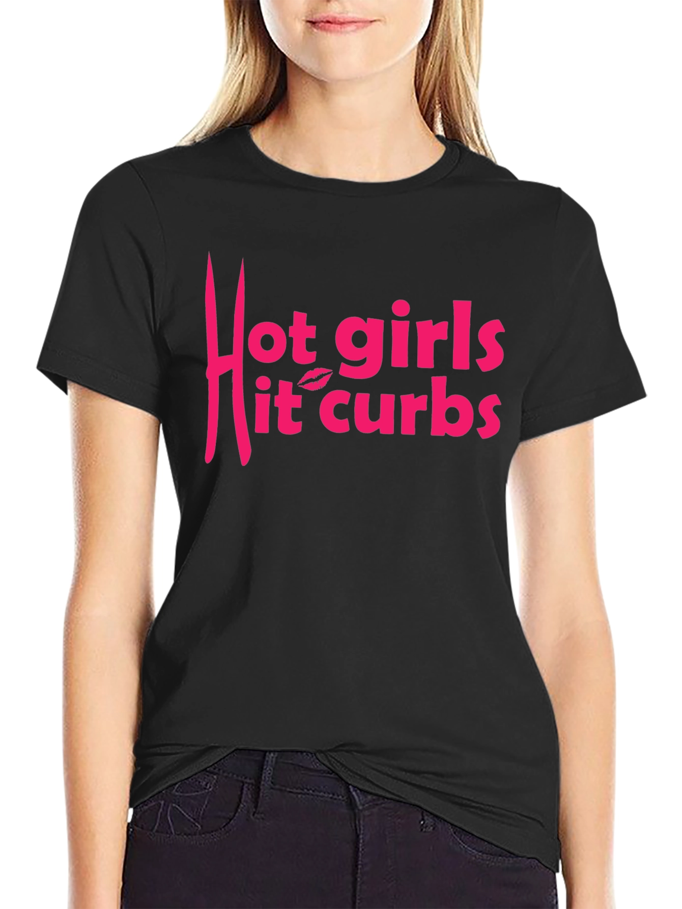 Hot Girls Hit Curbs Graphic T-Shirt